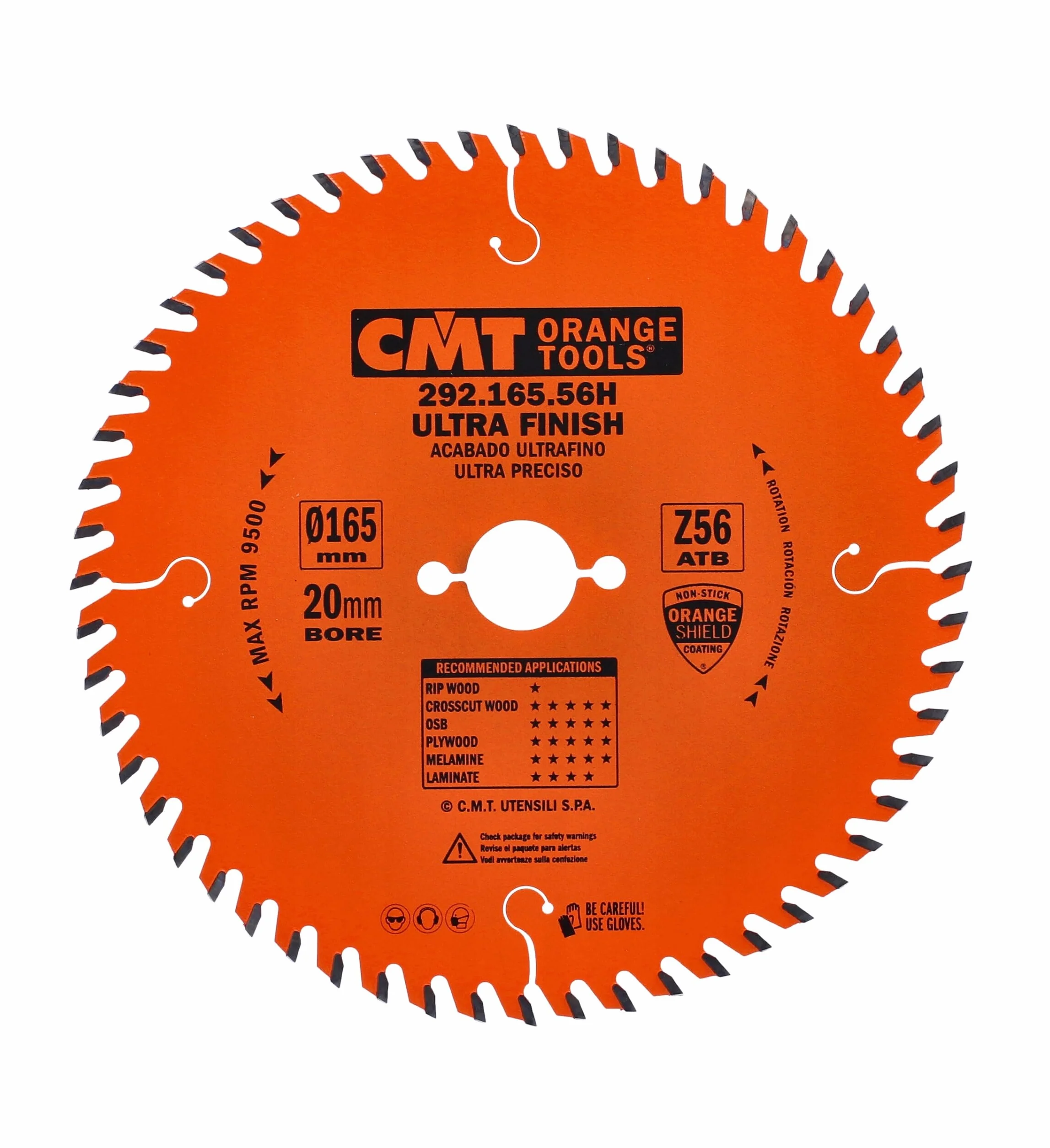 CMT – 292.165.56h brzeszczot do piły tarczowej 165 x 2,2/1,6 x 20 Z = 56 15 stopni ATB