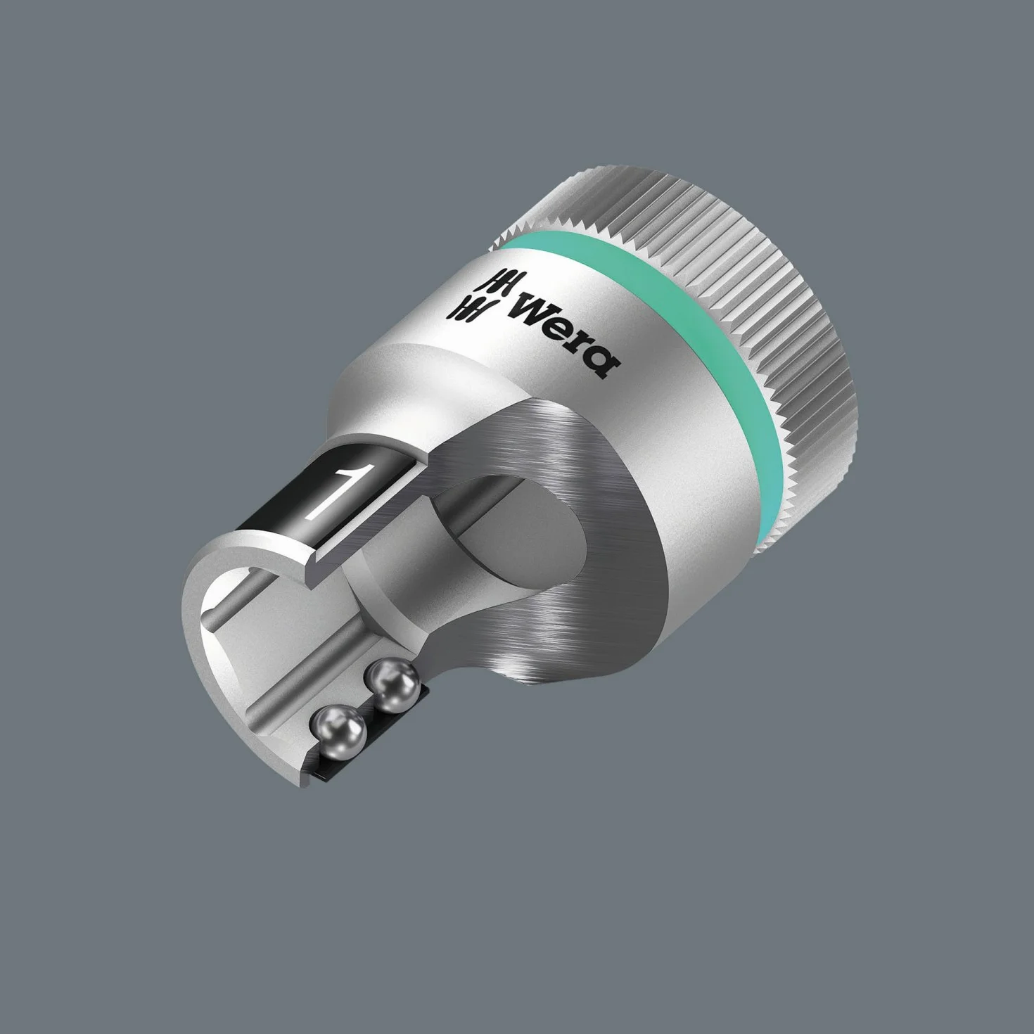 Nasadka do klucza nasadowego 6-kątna 1/2" Zyklop z funkcją przytrzymywania 18 mm Wera