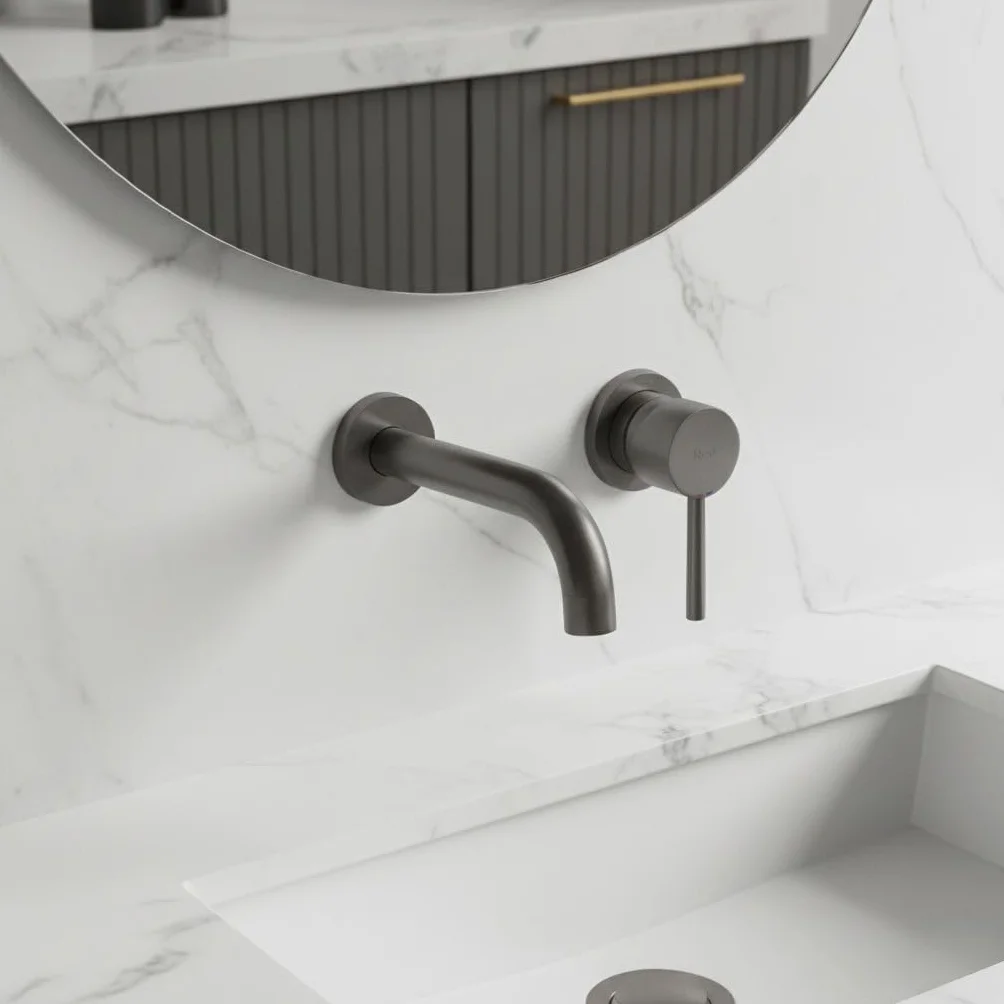 Rea - Bateria Umywalkowa Podtynkowa Łazienkowa Lungo + Box, Mosiądz, Głowica Ceramiczna
