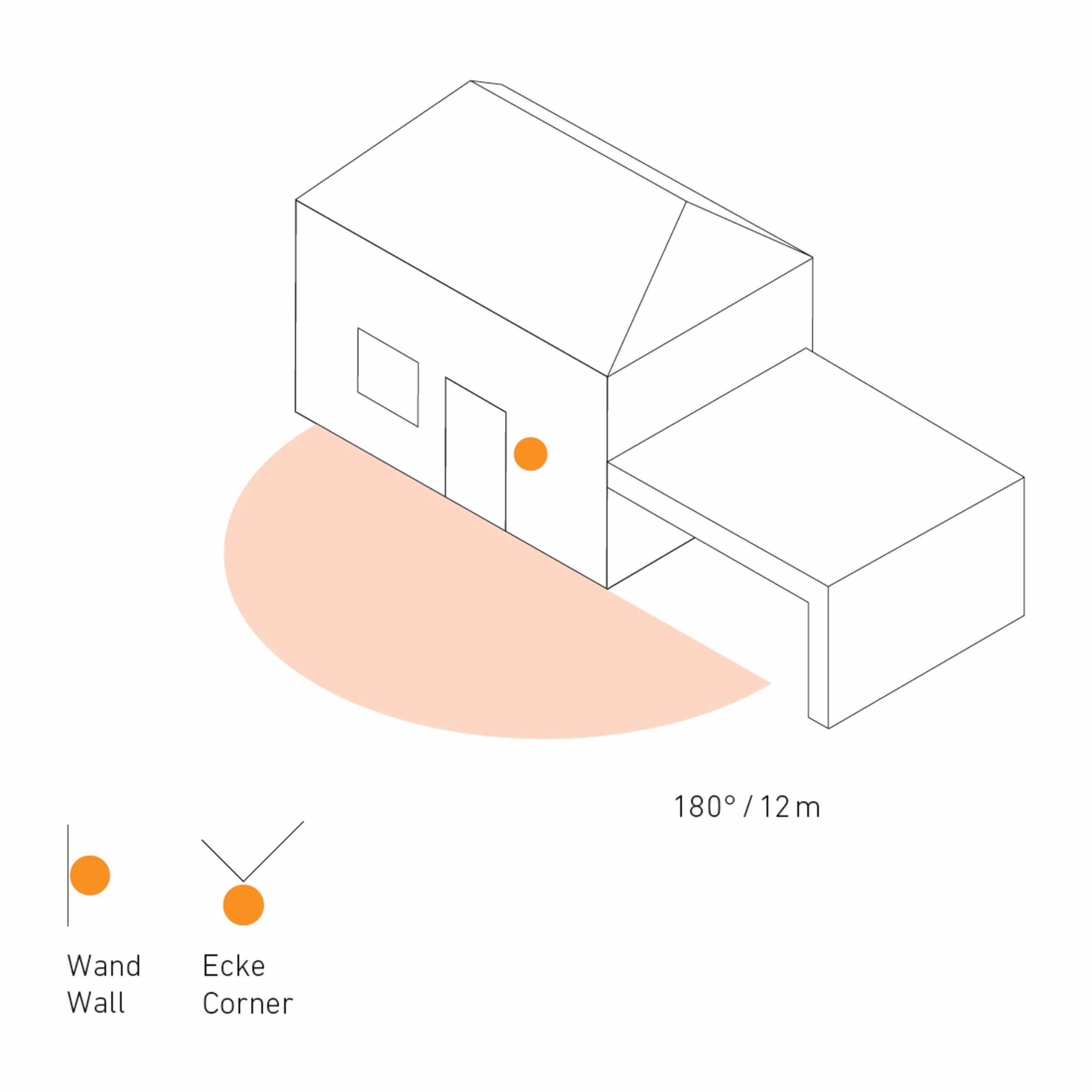 Steinel Czujnik ruchu IS 180-2 czarny 180° na podczerwień