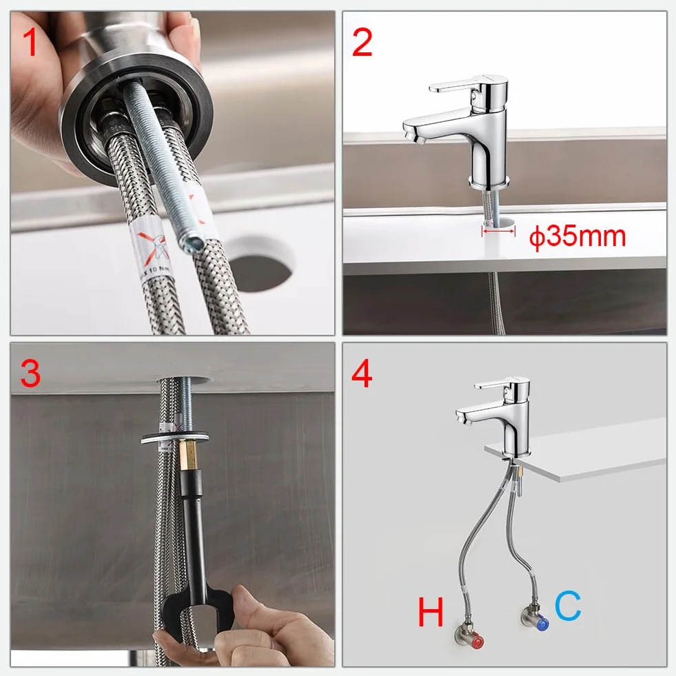 Grifema G11003 - Monomando Mosiądz Mikser do prania, Chromium [Ekskluzywne w Amazonii]