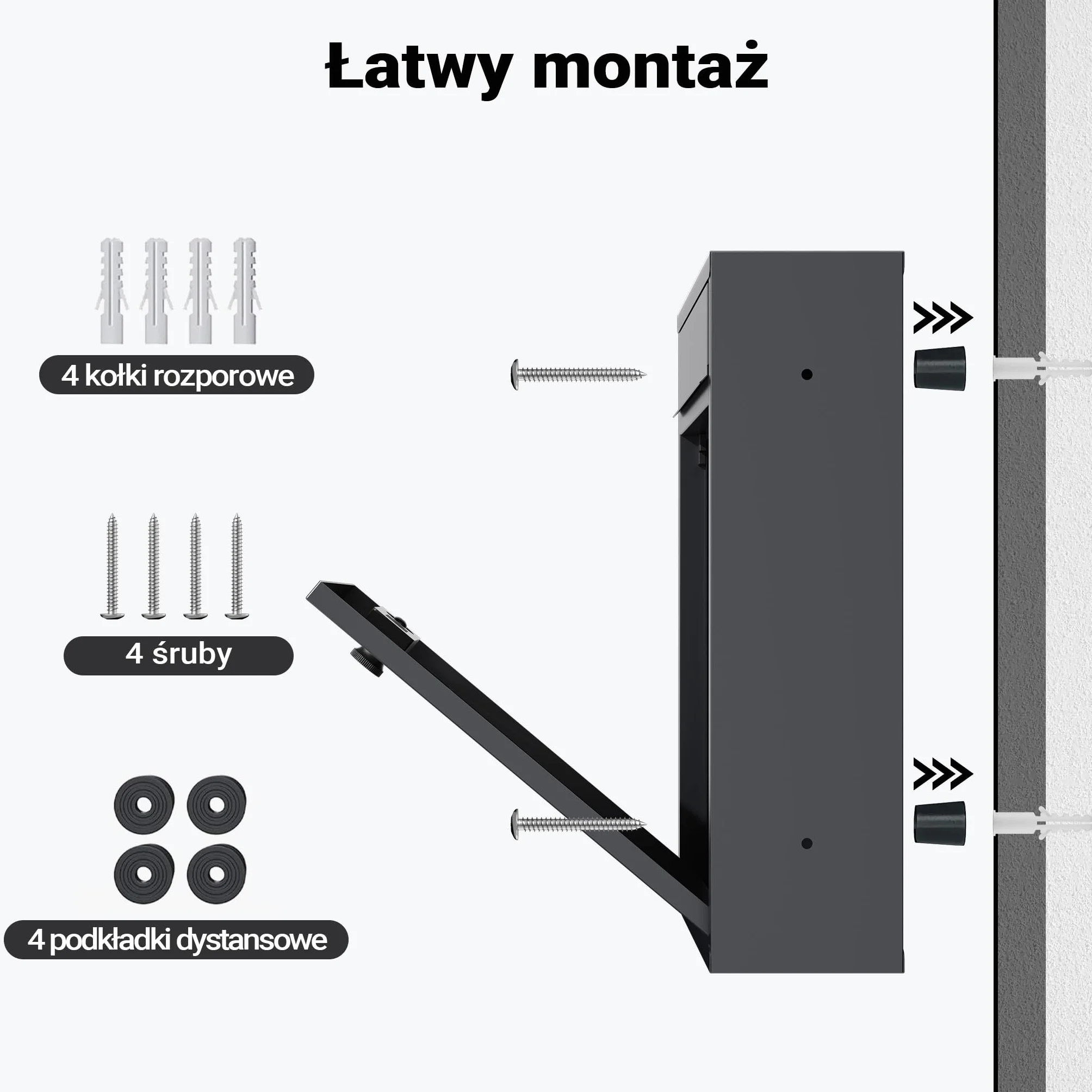 Wiltec Skrzynka na listy z zamkiem szyfrowym, imiennikiem i wizjerem, antracytowa skrzynka pocztowa do montażu na ścianie, stalowa, malowana proszkowo