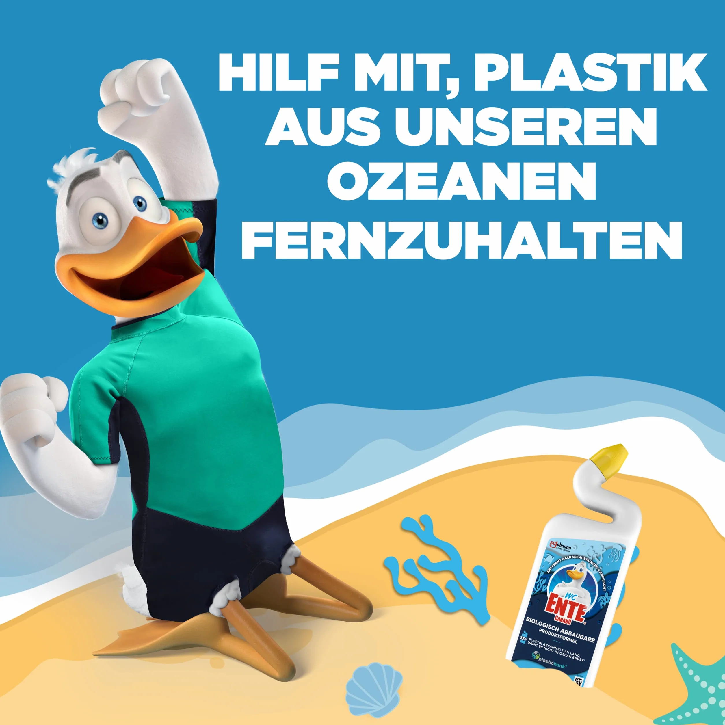 WC-Ente Płyn do czyszczenia WC, wybrzeże morskie, 750 ml