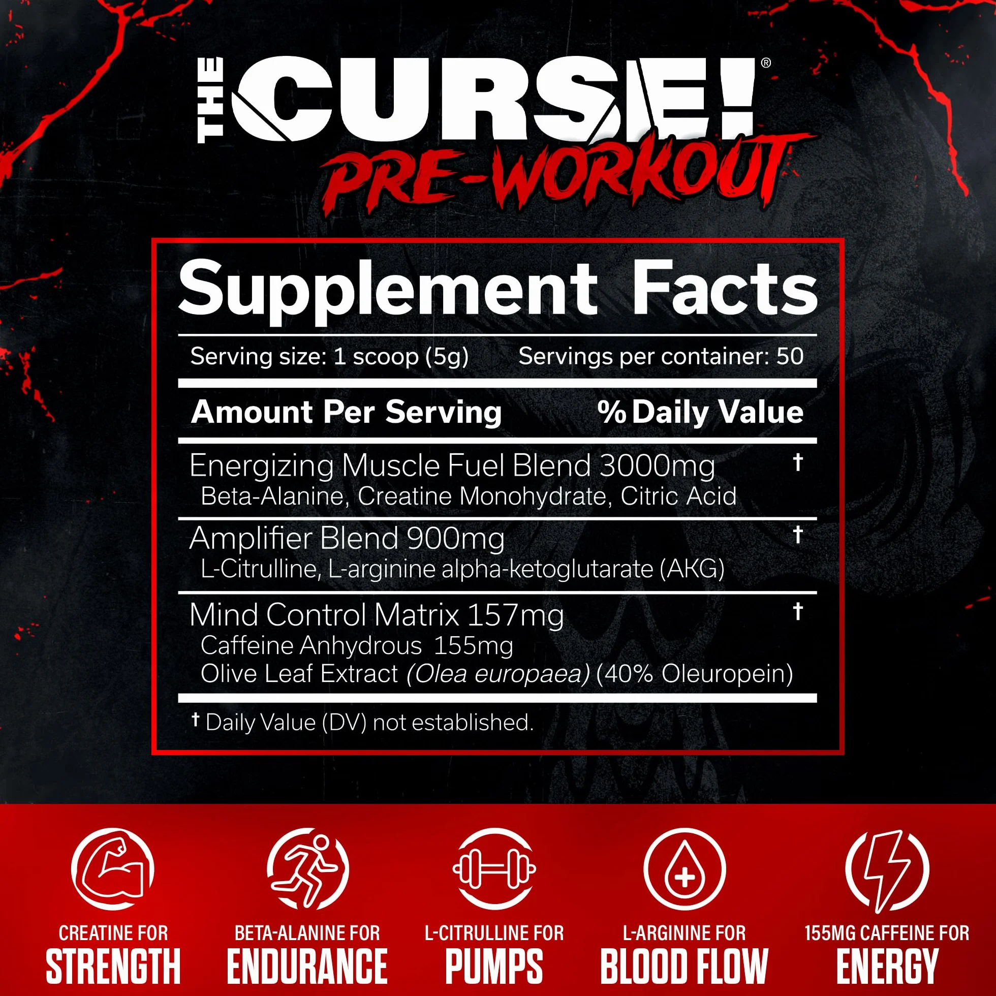 JNX Sports The Curse! 50 serv Peach Mango Przedtreningówka