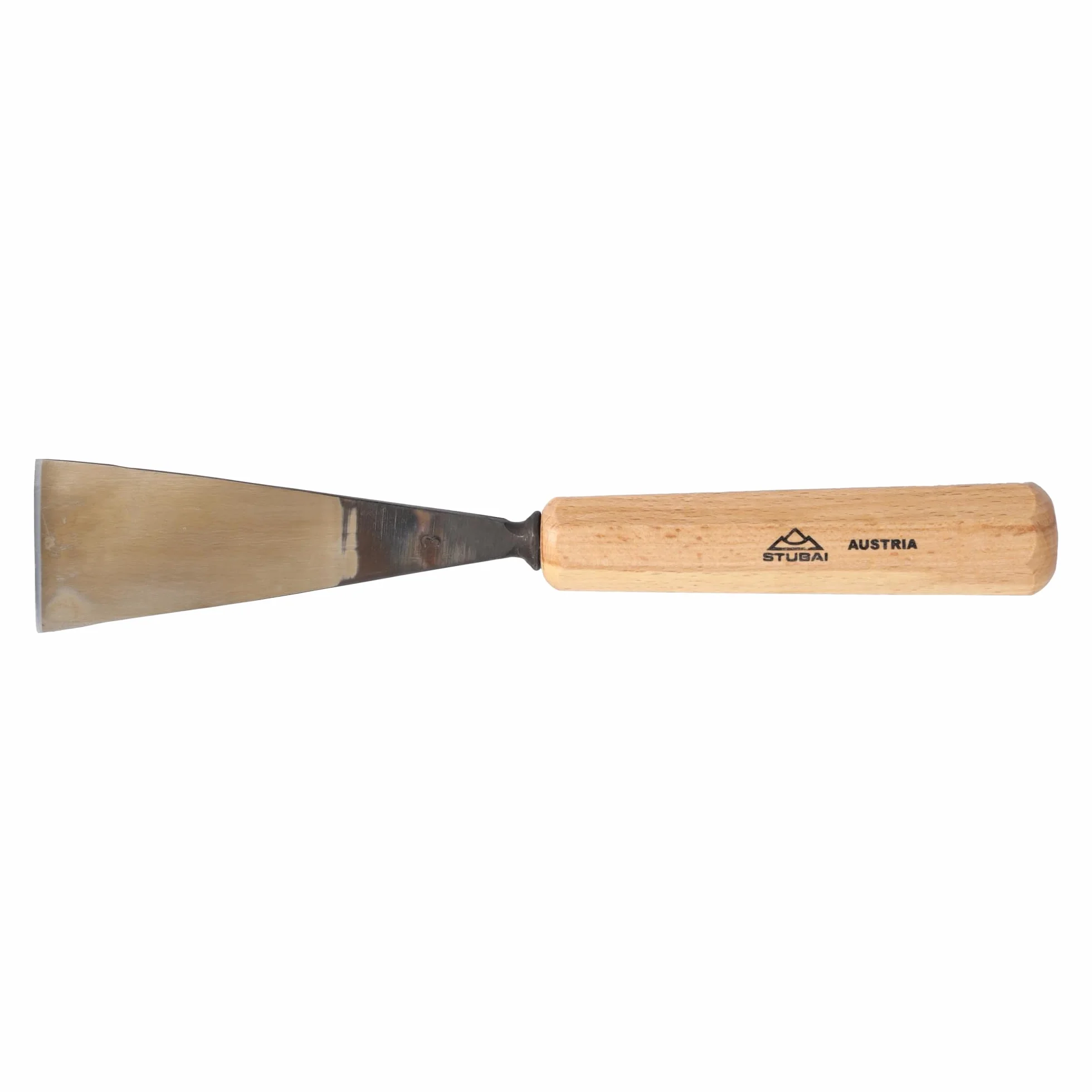 Stubai 520345 Typ 3 Dłuto do rzeźbienia w drewnie z drewnianym uchwytem, złoty/beżowy, 45 mm