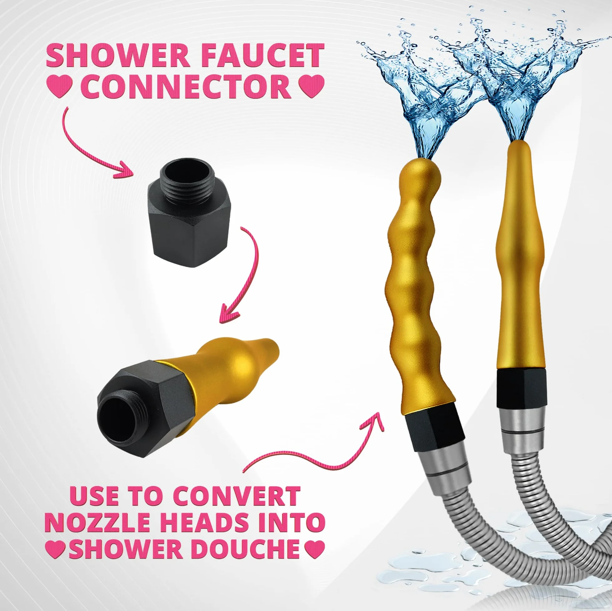 Gruszka do Lewatywy 2-w-1 300ML, Enaema Bulb Duche z Zaworem Zwrotnym - Silikonowa Zestaw lewatywny dla mężczyzn i kobiet - Minimize Backflow Function Valve- Douche Right