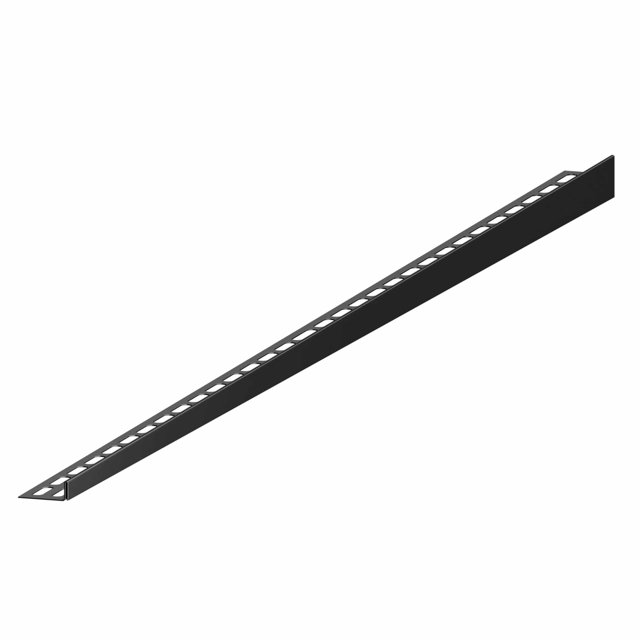Aquabad stal szlachetna Clive profil do kabiny prysznicowej w kolorze matowej czerni 120 cm, wersja lewa, wysokość krawędzi 12 mm