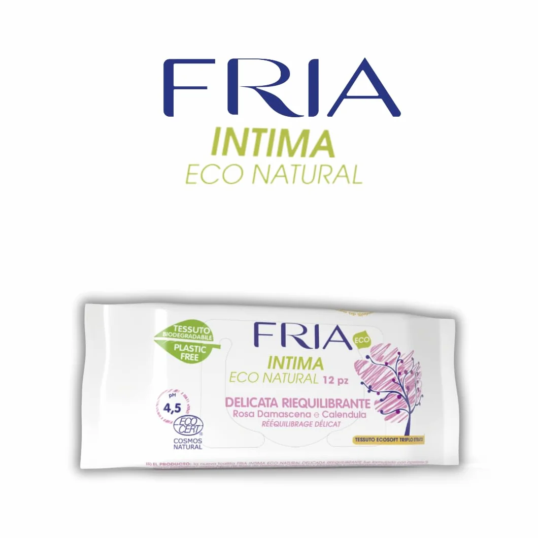 FRIA Chusteczki Intime Eco Natural Delicate 12 jednostek