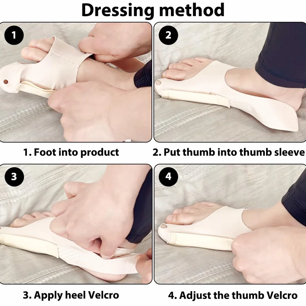 RANJIMA Korekta haluksów, 1 para, korekta Valgus, separator palców, korekta palucha, poduszka na paluch, korekta Hallux Valgus, skarpety Valgus, ulga dla dużego palca, bandaże z wbudowanym silikonowym