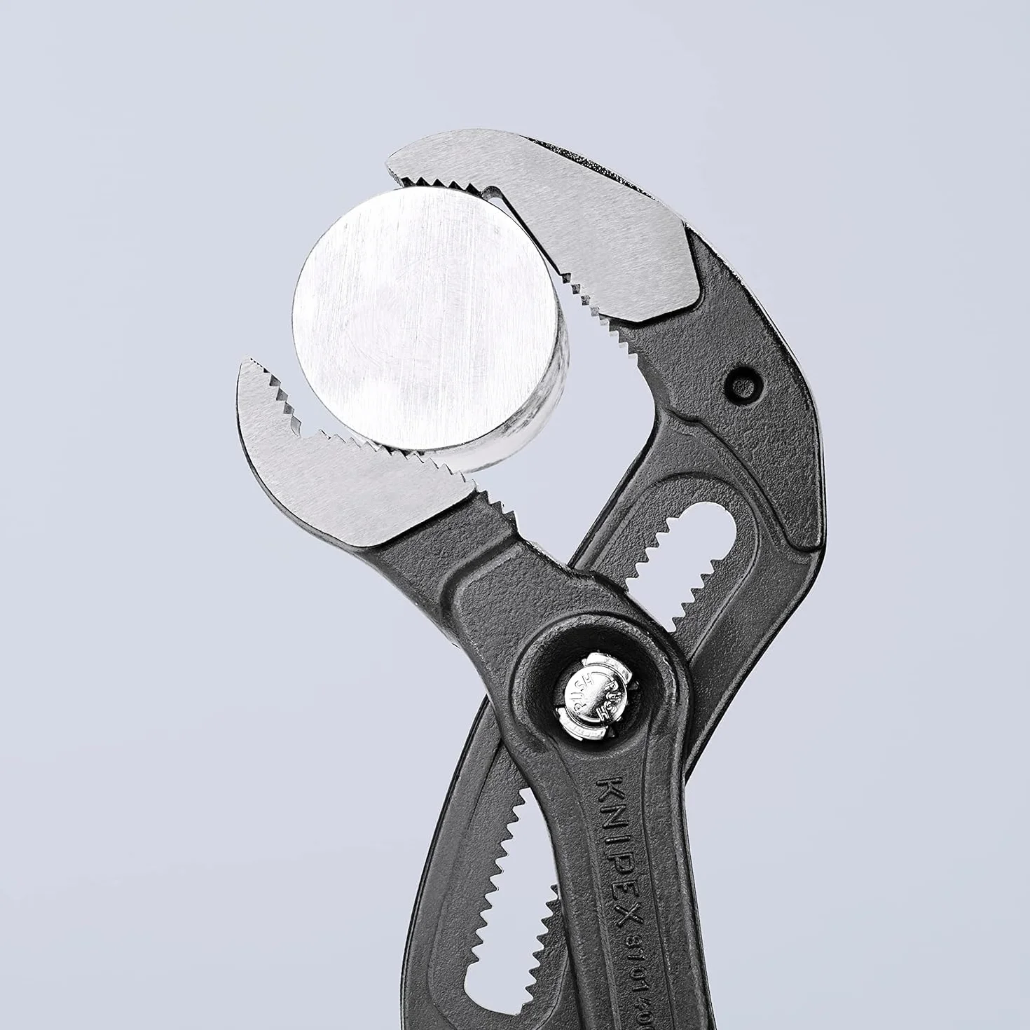 KNIPEX Cobra XL Szczypce do rur w opakowaniu z zawieszką fosforanowana, szara pokryte antypoślizgowym tworzywem sztucznym 400 mm, 87 01 400 SB