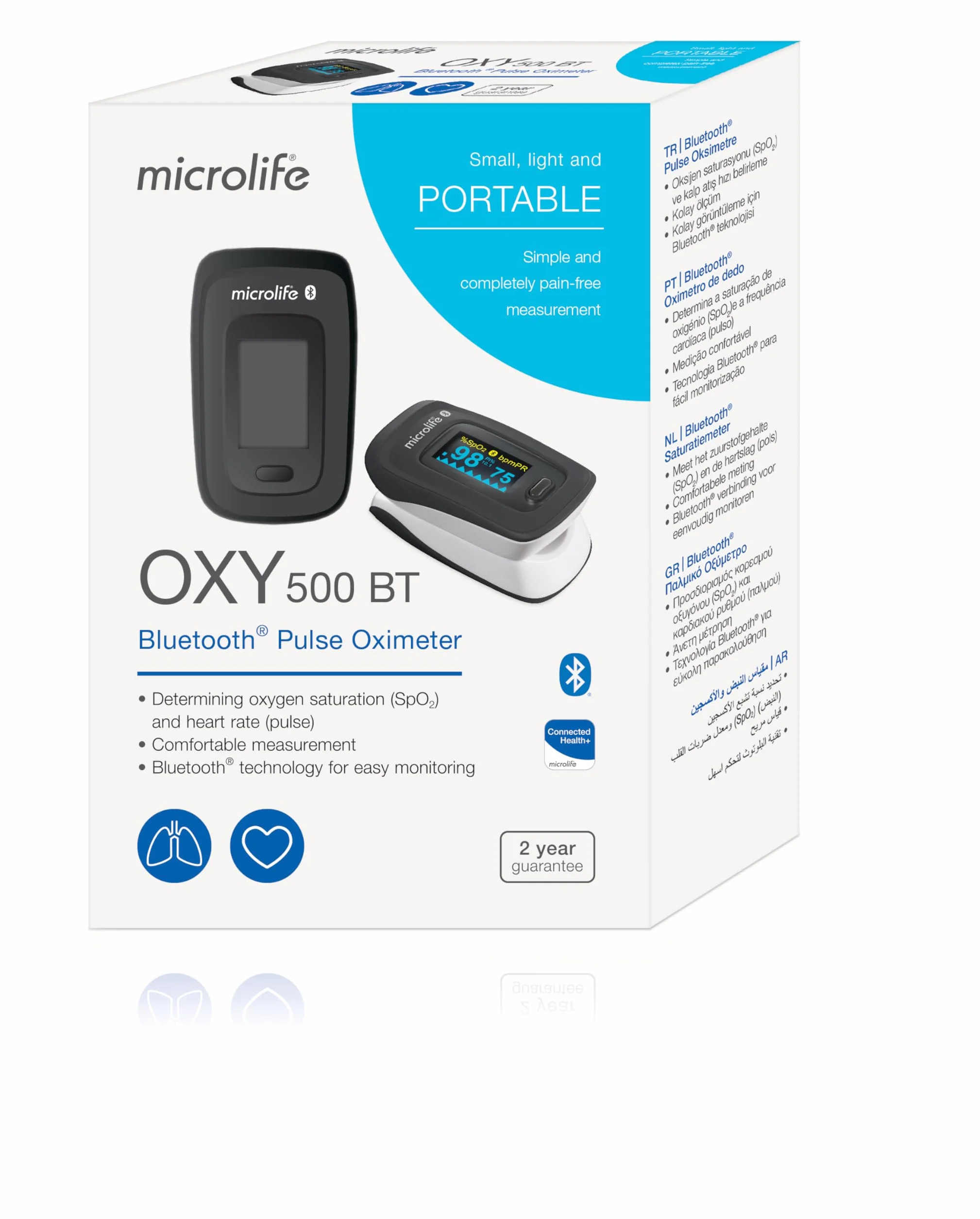 Microlife OXY500 BT saturatiemeter