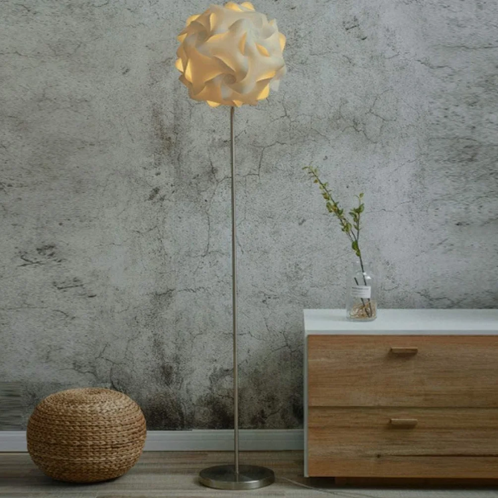 Lampa podłogowa, kreatywna lampa podłogowa LED, żelazna lampa podłogowa, ręcznie robiona papierowa lampa do czytania, lampa do salonu, lampa nocna, wysoki słup, lampa narożna