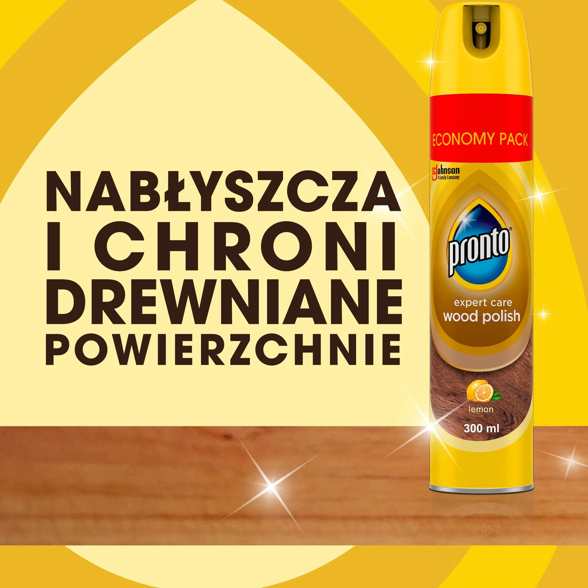 Pronto® Expert Care Lemon do mebli drewnianych w aerozolu - Lemon 300ml