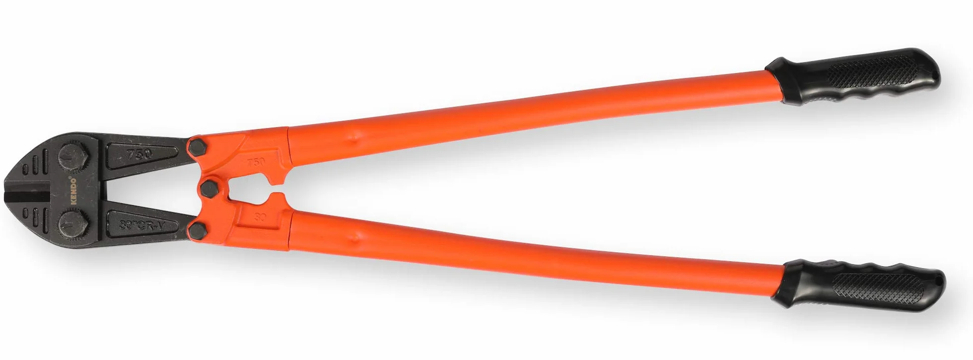 KENDO Nożyce do cięcia sworzni – długość: 750 mm – wydajność cięcia (Ø): maks. 13 mm – 40 HRC – specjalnie hartowane krawędzie tnące – wysokiej jakości stal chromowo-wanadowa