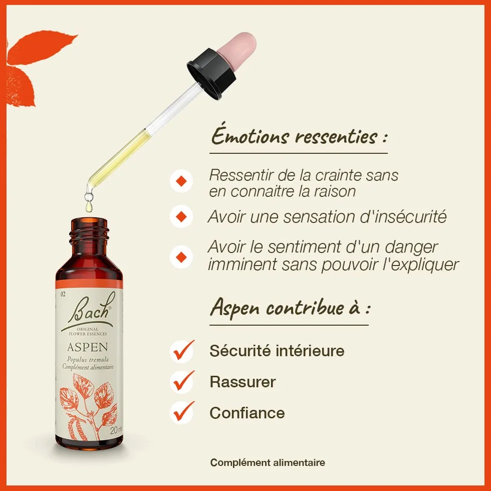 Fleurs de Bach Original N°2 Aspen - 20 ml