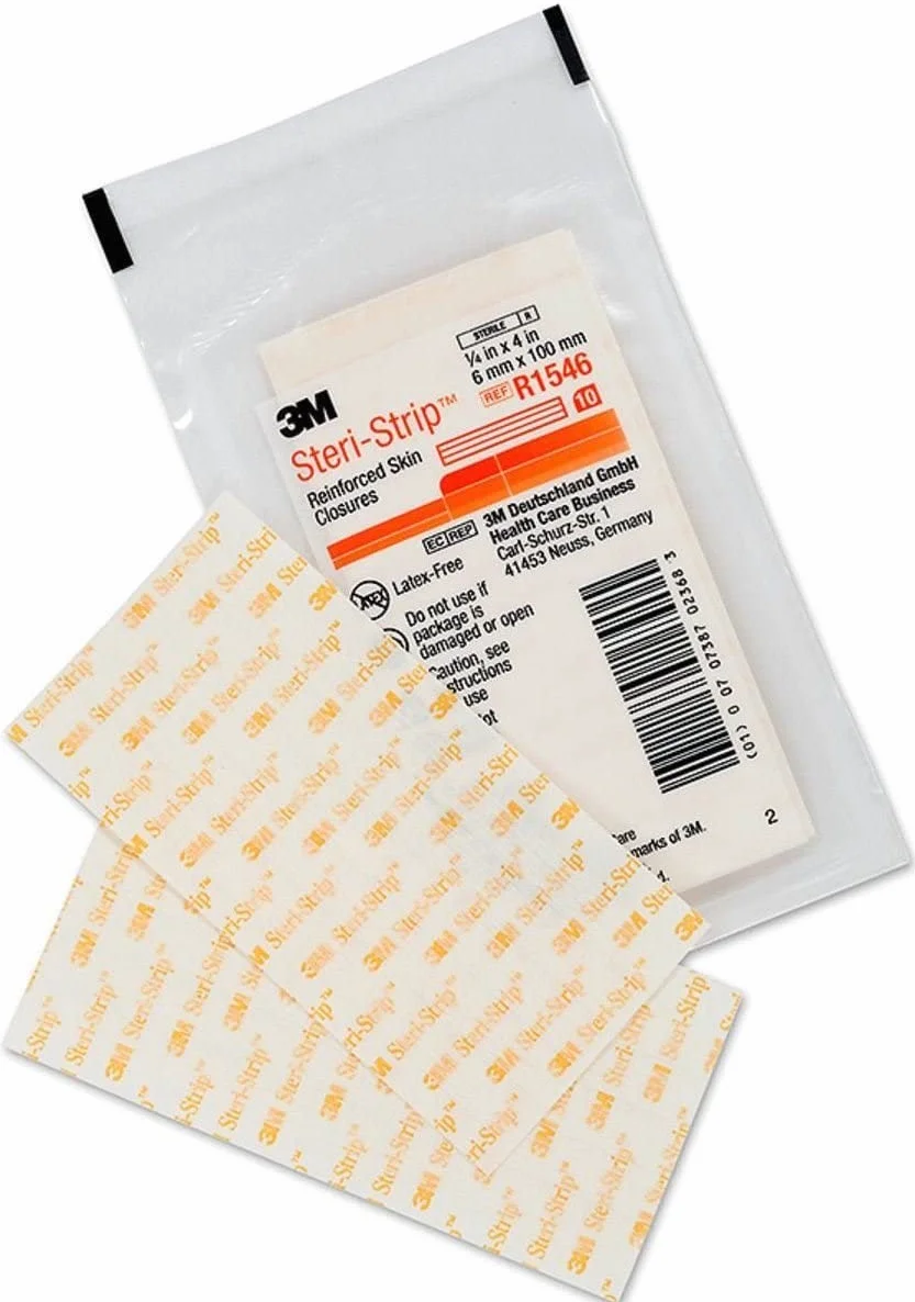 3M Steri-Strip Plastry wzmacniane do zamykania ran 6 mm x 100 mm 10 sztuk