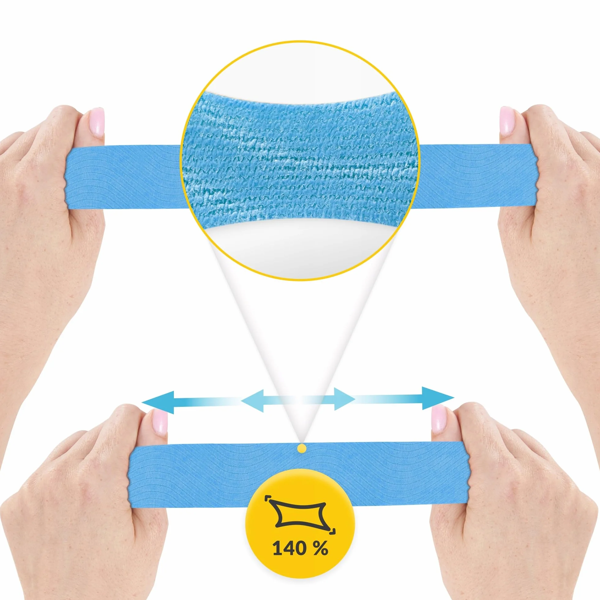 TAPE TEJPY KINESIOTAPING WODOODPORNE HIPOALERGICZNE TAŚMA PLASTRY KINESIO