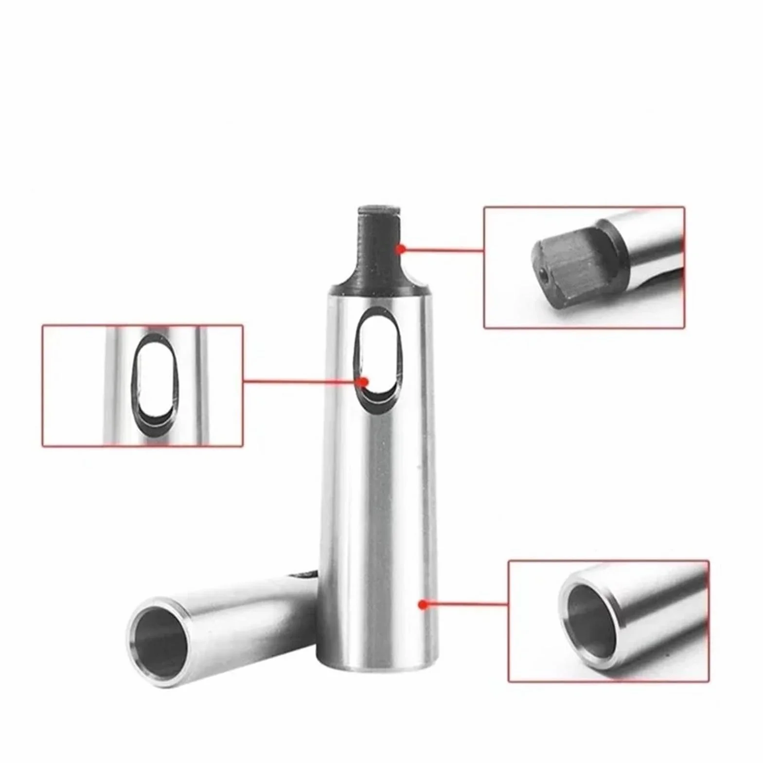 Morse'a tuleja redukcyjna MT1, MT2, MT3, MT4, MT5, trzpień tulejki wiertniczej, adapter stożkowy Morse'a, tuleja redukcyjna do uchwytu narzędziowego z tuleją stożkową Morse'a, 1 sztuka (MT5-MT2)