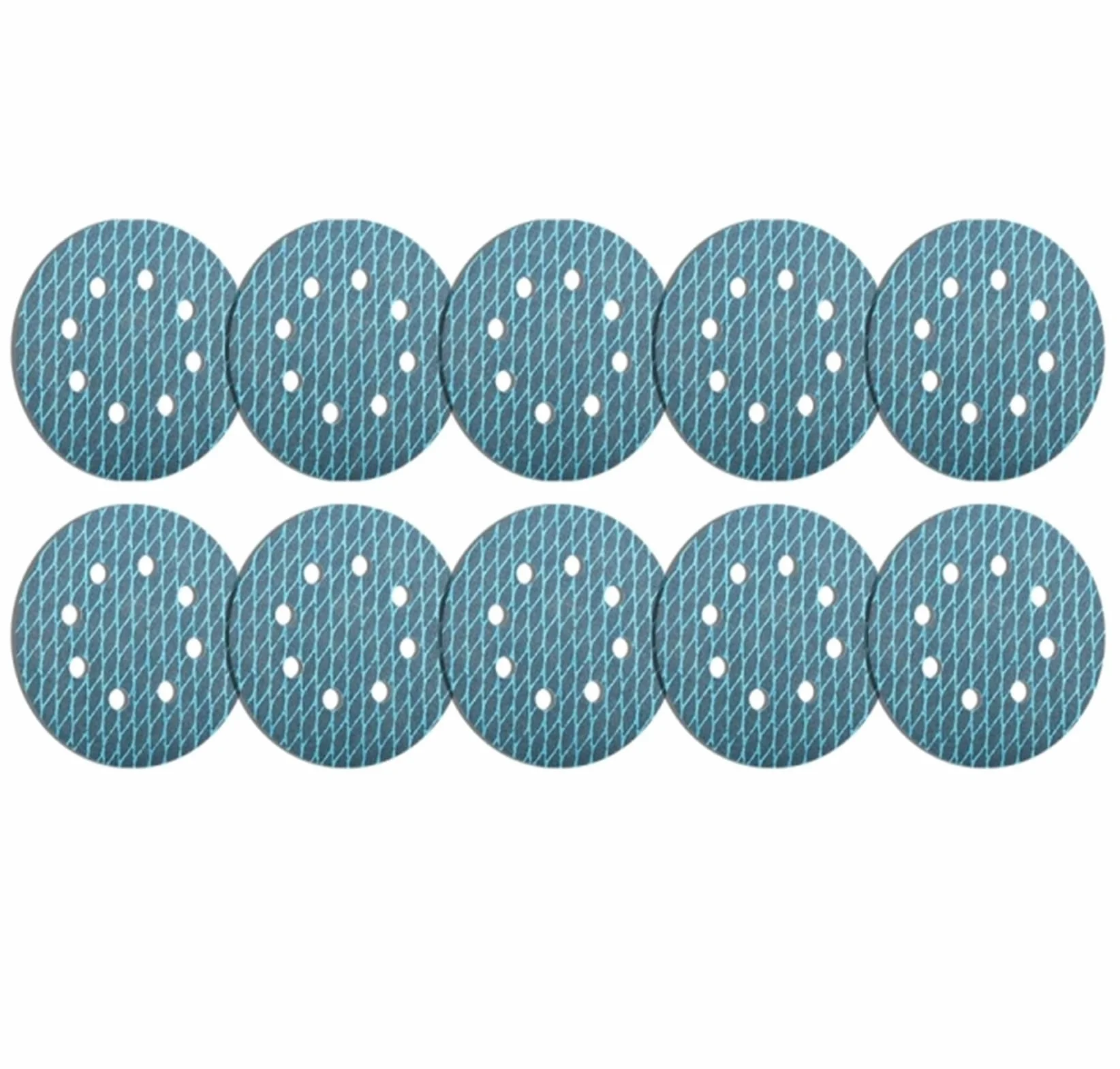 Szlifierka stołowa, tarcza polerska, ścierna, 5-calowy diamentowy kształt, szlifierka oscylacyjna, papier ścierny, 8 otworów, rzepy, narzędzia ścierne, ziarnistość 60-400(10pcs P60)