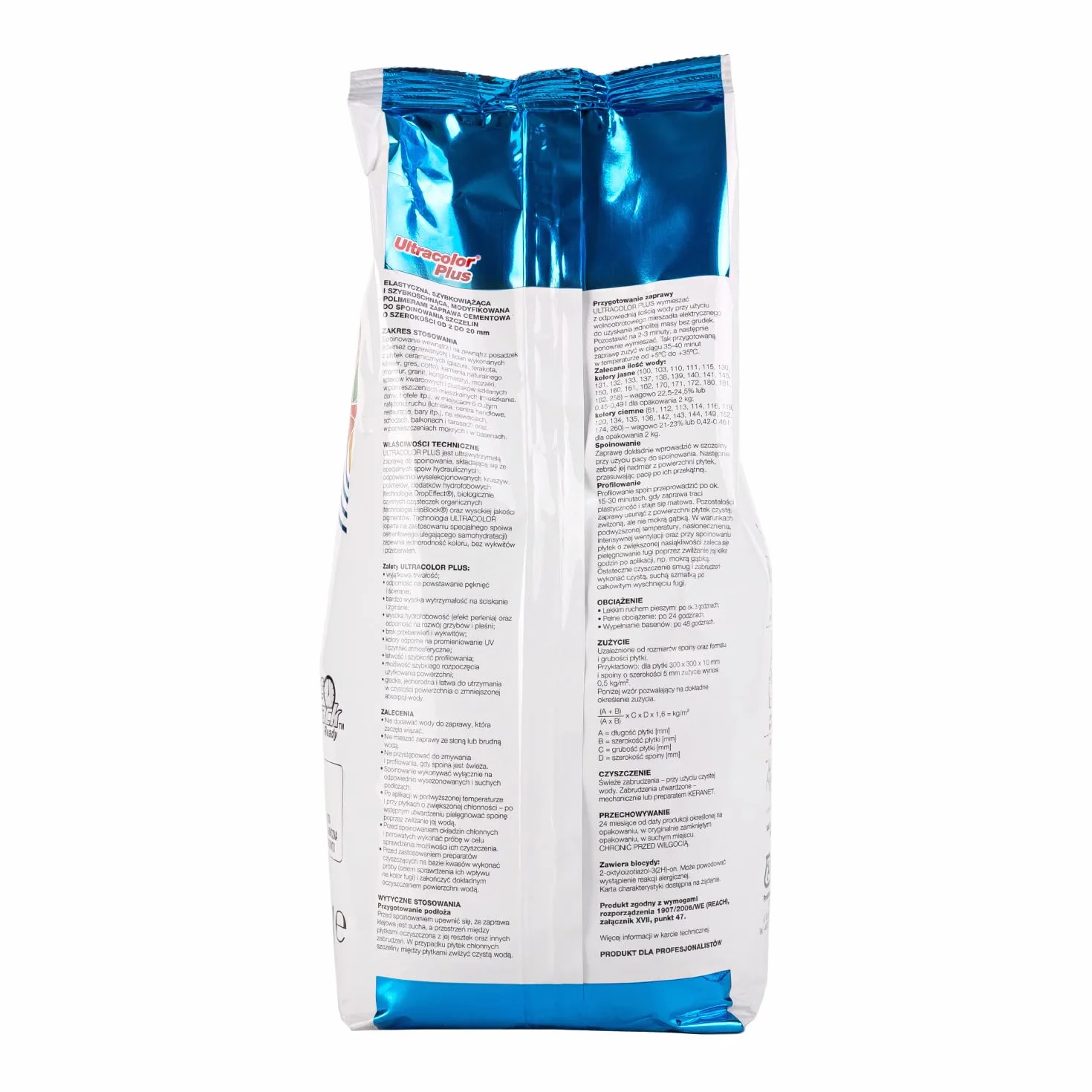 Fuga cementowa MAPEI ULTRACOLOR PLUS 2kg 100 biały