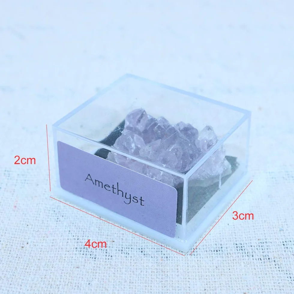 Namvo Reiki naturalny ametyst kryształ figurka Home Decor 10-15 g