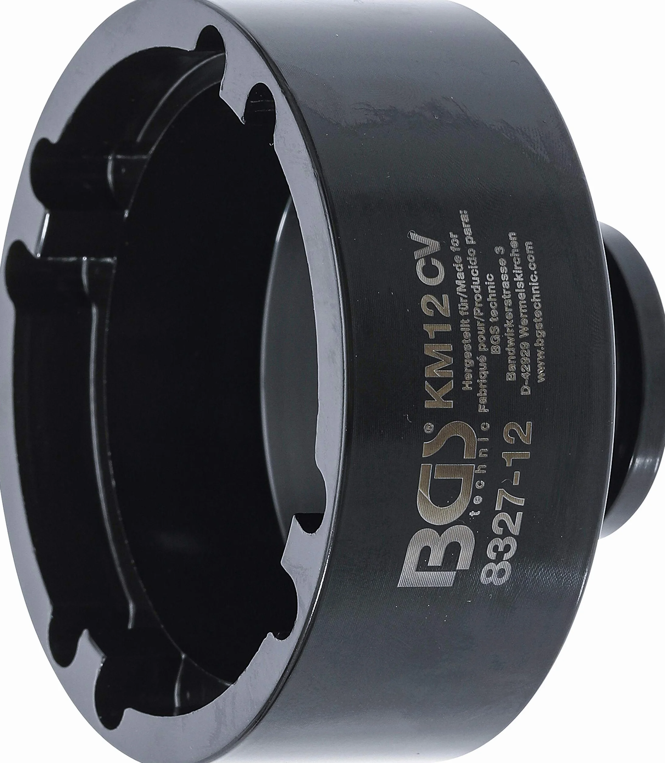 BGS 8327-12 Klucz do nakrętek rowkowych zęby wewnętrzne KM12