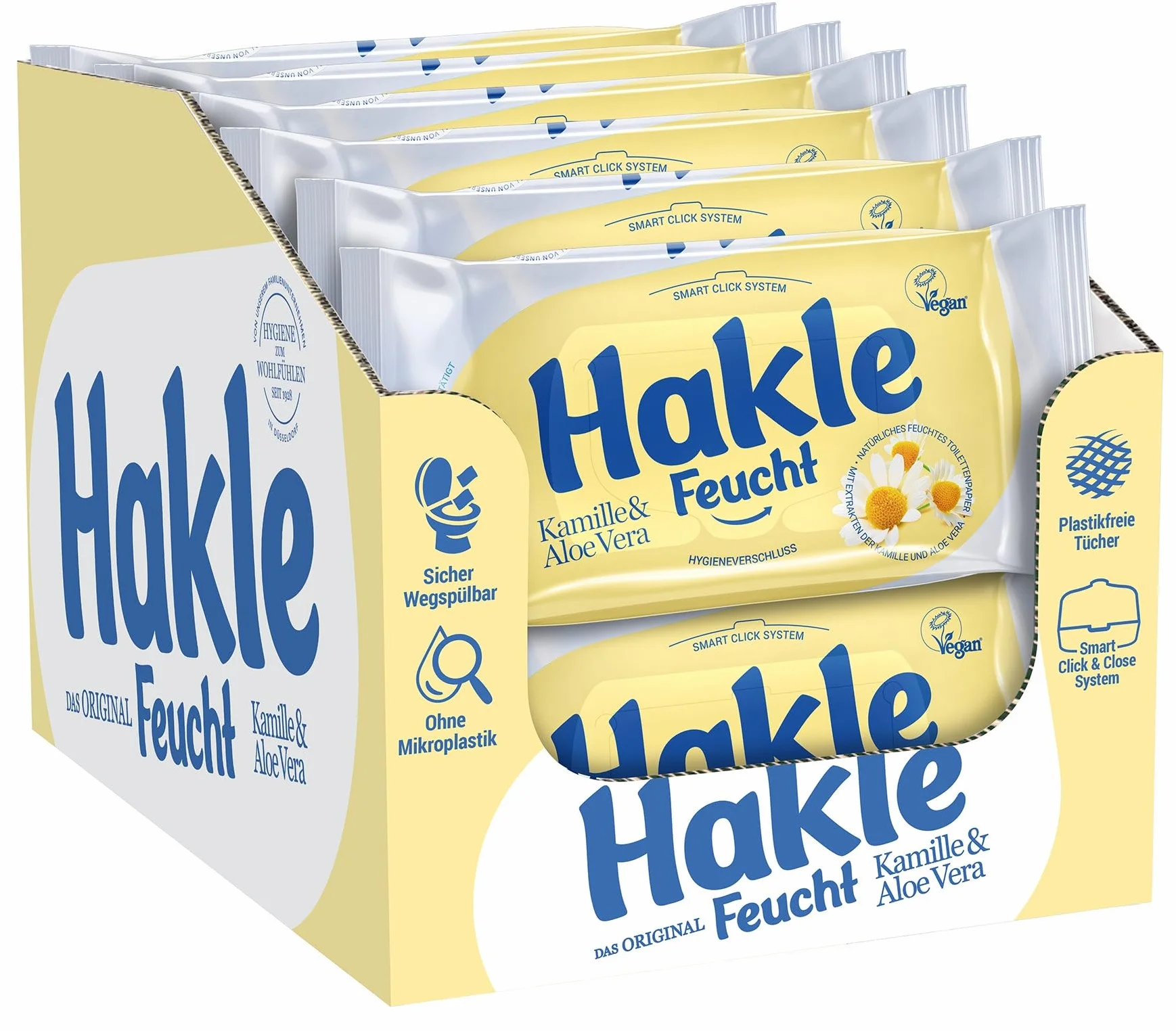 Hakle - Wilgotny rumianek i aloes, 12 opakowań