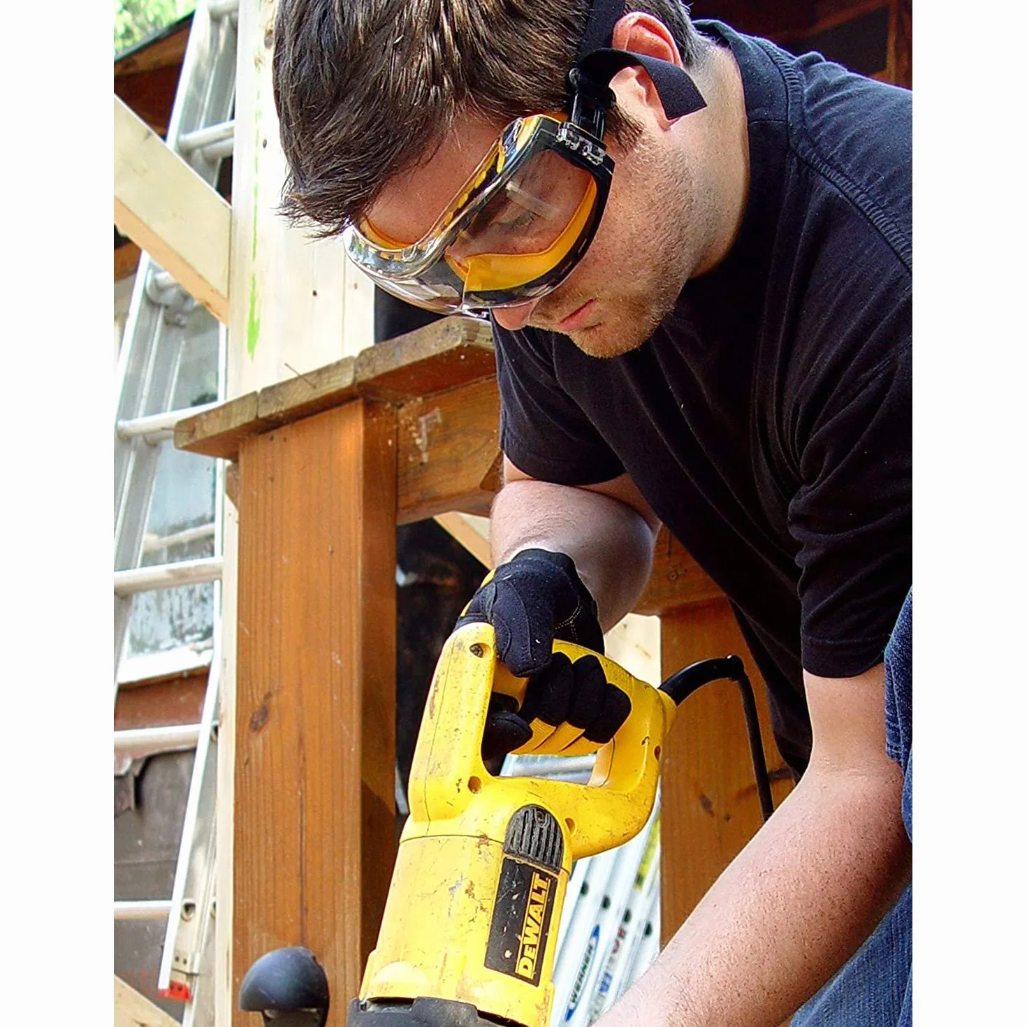 Dewalt Contractor Pro Okulary Ochronne, Żółty/Czarny