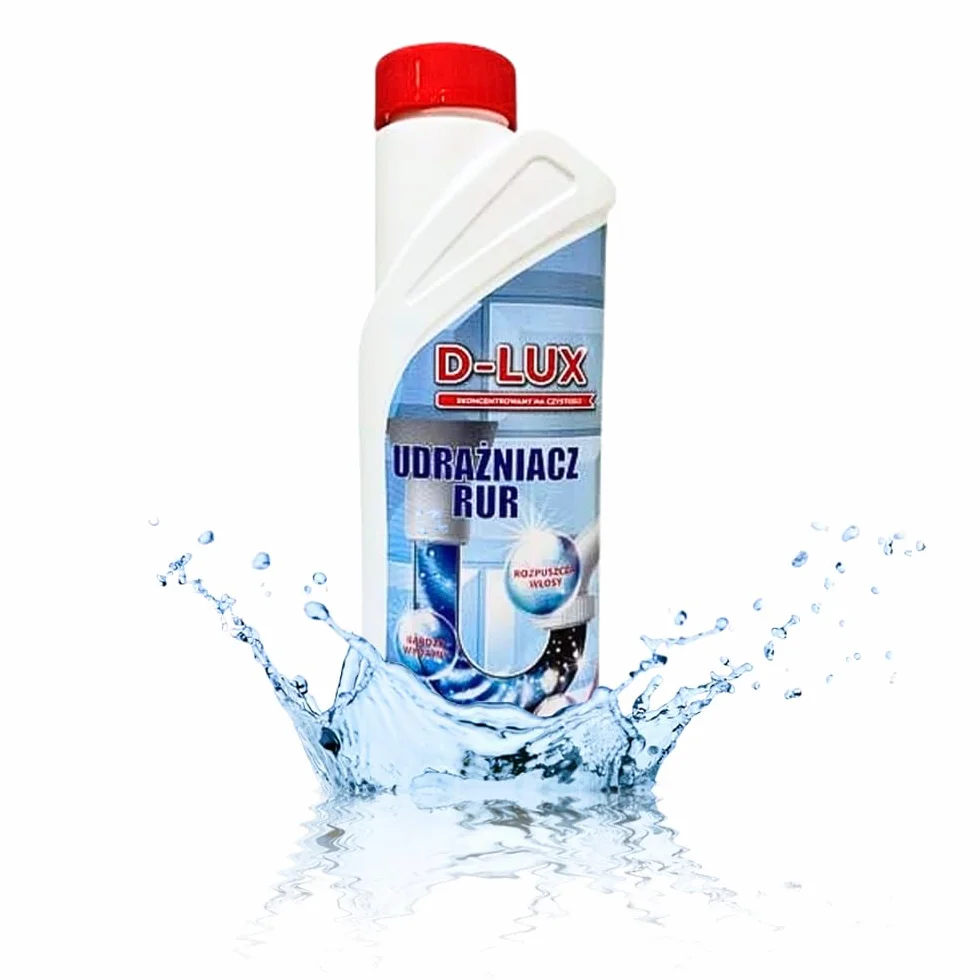 D-Lux udrażniacz do rur skuteczny Środek na zatkane rury zlew Płyn 500ml