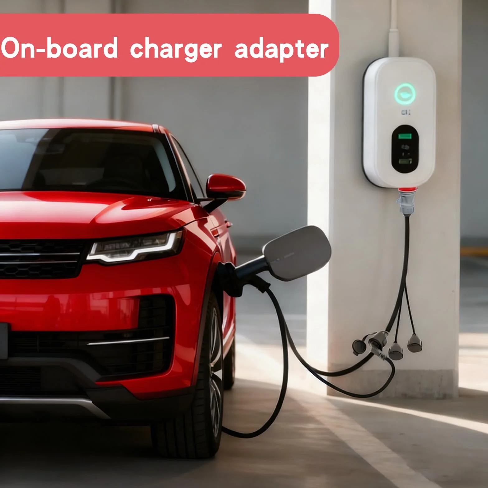 CEE Adapter rozdzielacz prądu 400 V, 16 A, wtyczka na 3 x 230 V, kabel przedłużający z wtyczką ze stykiem ochronnym i pokrywą na zawiasach, przewód adaptera CEE do zastosowań przemysłowych, przyczep