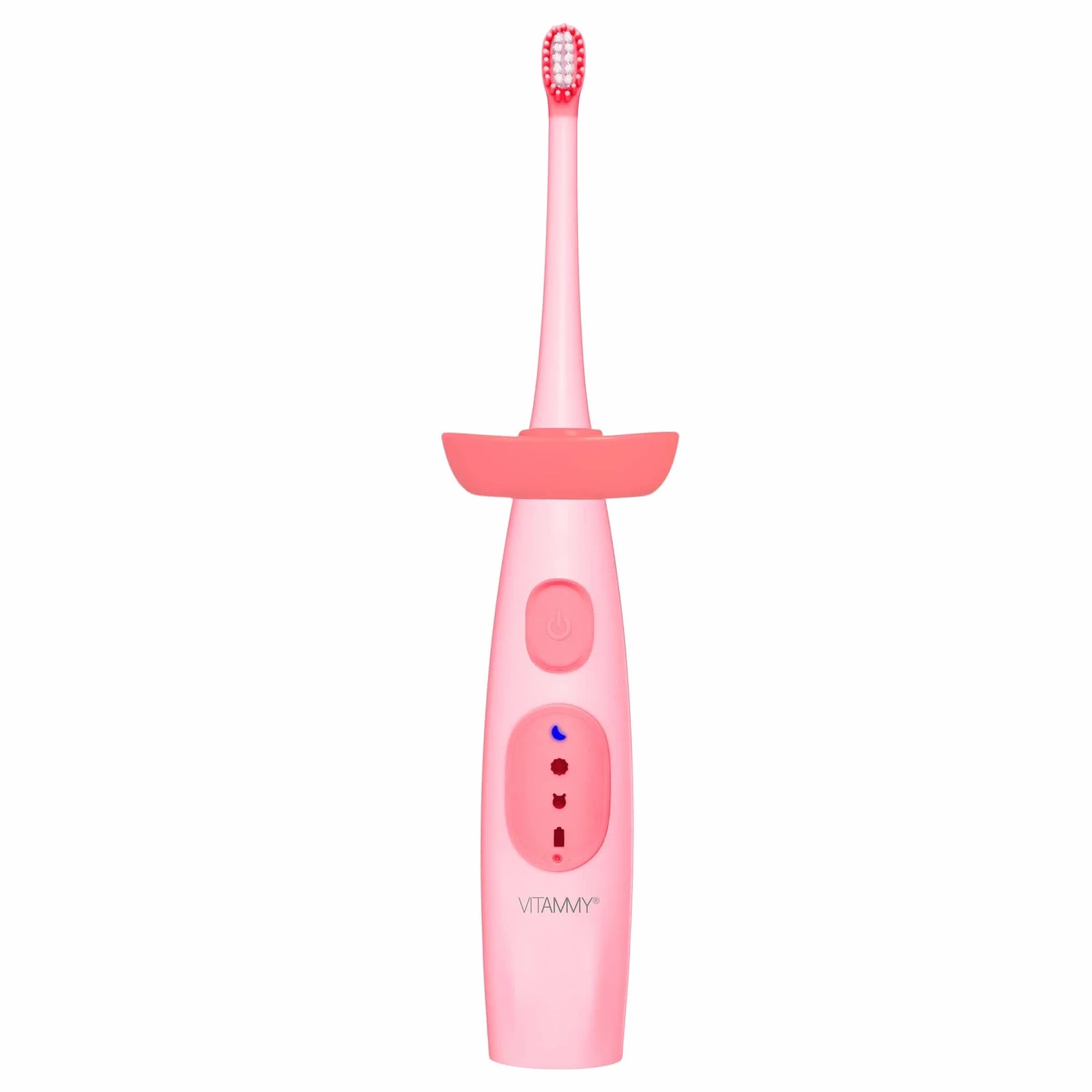 VITAMMY DINO/PINK Szczoteczka soniczna do zębów dla dzieci 6+, wyciszona obudowa
