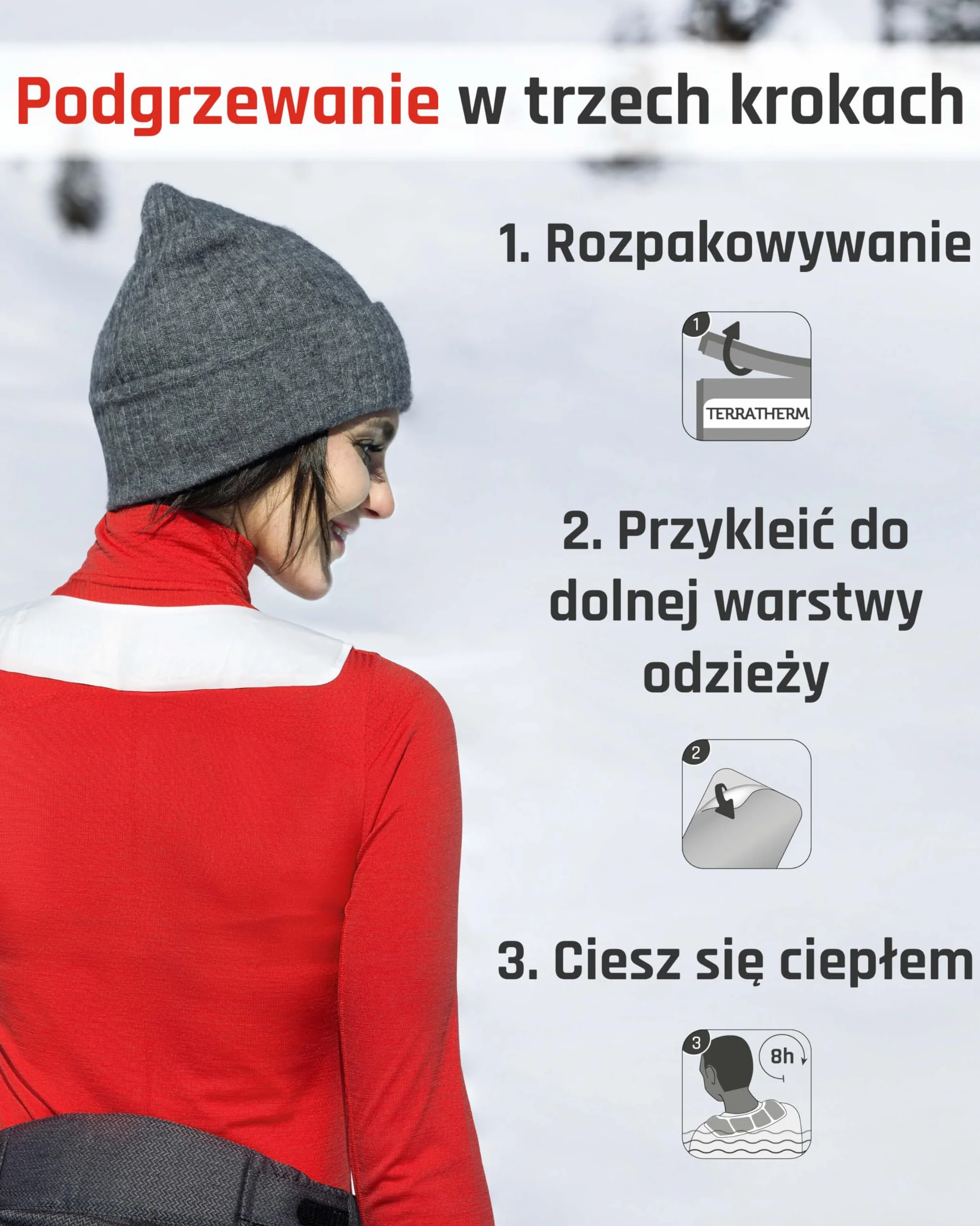 Ogrzewacz karku plaster termiczny na szyję i ramię 8 h ciepła aktywowany powietrzem 5 sztuk