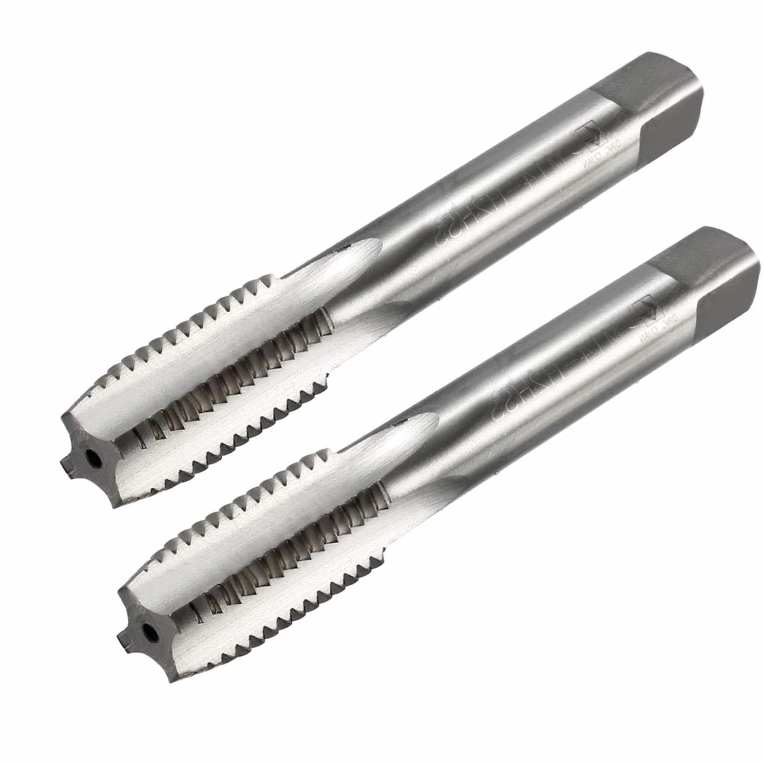 MACHSWON Gwintowniki metryczne M14 x 2 mm, stal szybkotnąca H2 TiN, praworęczny, 2 szt