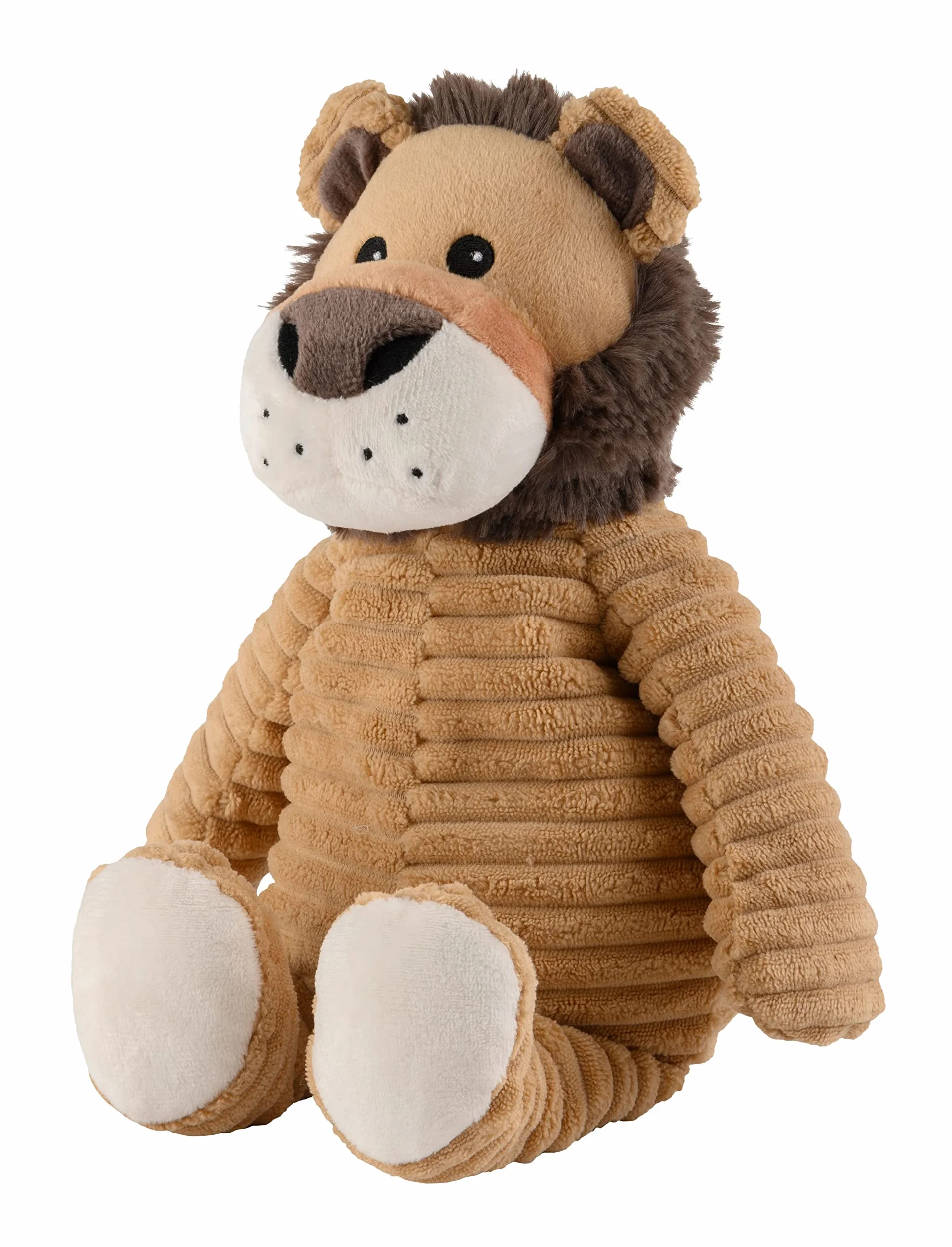 Warmies® Poduszka rozgrzewająca/pluszowe zwierzątko "Pure Lew" wyjmowana proso wypełnienie lawendowe 33 cm 550 g brązowa