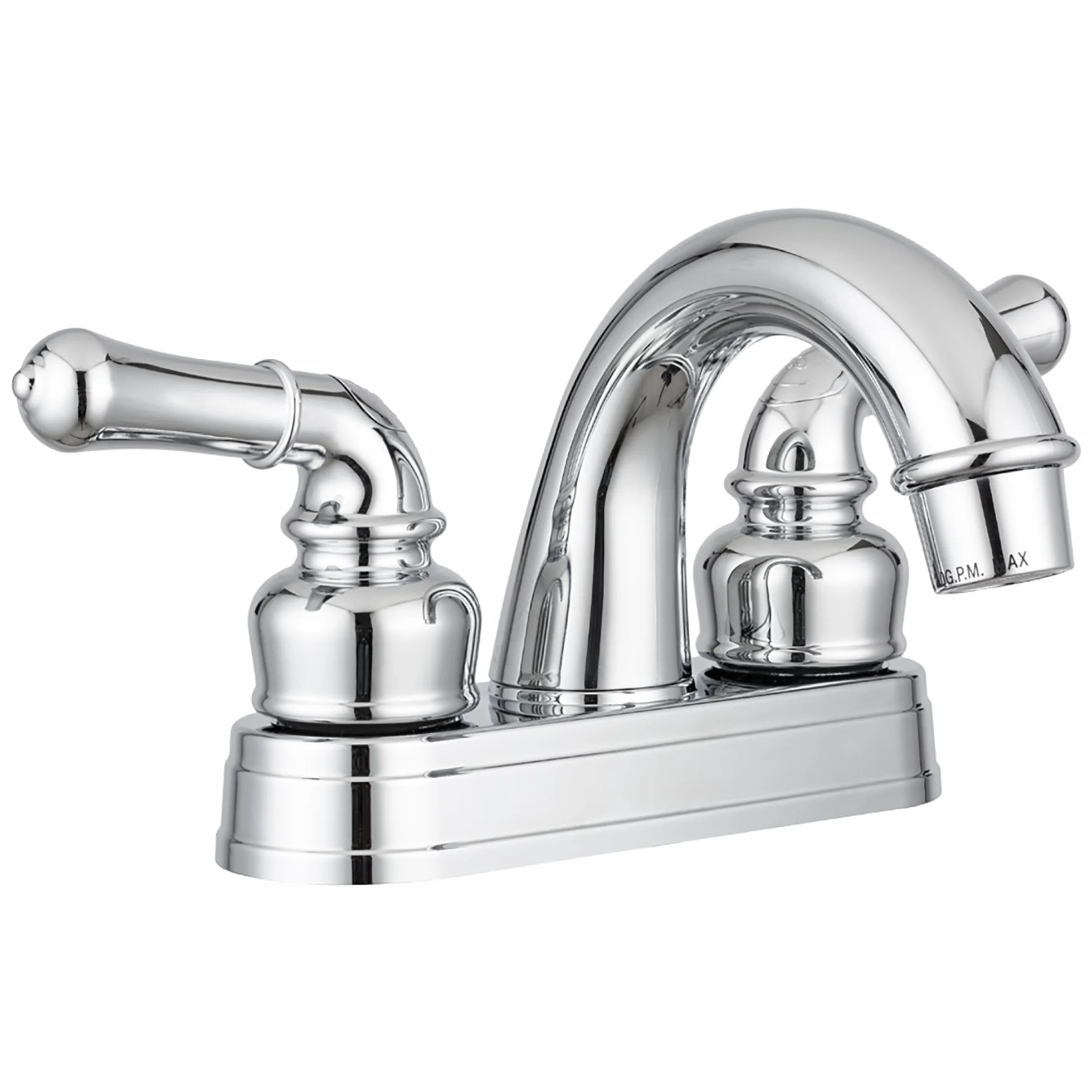 Dura Faucet DF-PL620C-CP RV bateria umywalkowa łazienkowa - płynnie obracana 2-dźwigniowa (chrom)