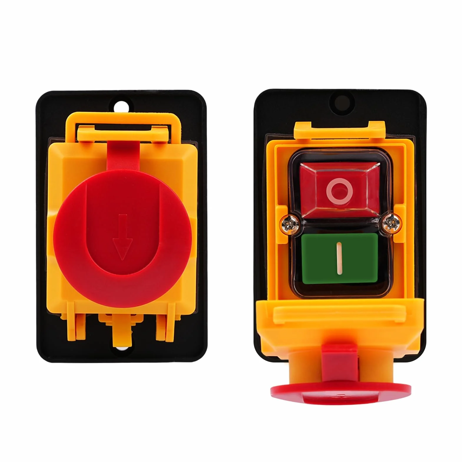 Przełącznik maszynowy KJD22-6 PIN 250 V, 12 A, przełącznik przyciskowy, przełącznik elektromagnetyczny, klasa wodoszczelności IP54, przełącznik do zabudowy, wyłącznik zerowego napięcia