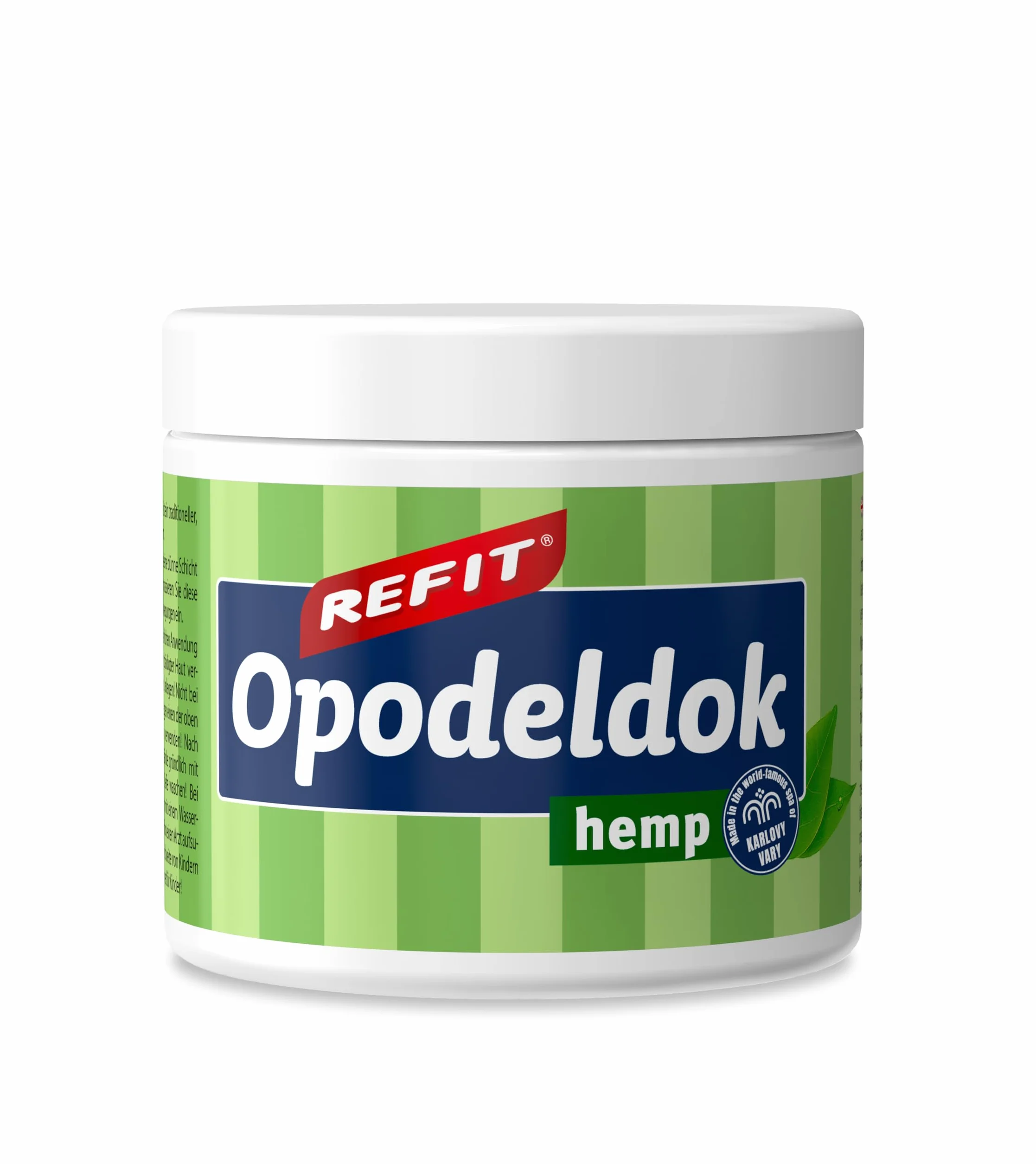 REFIT® Opodeldok Konopny 200 ml – Ziołowy Balsam Odświeżający z Kamforą, Rozmarynem i Miętą – Naturalna Pielęgnacja do Pleców, Mięśni i Stawów