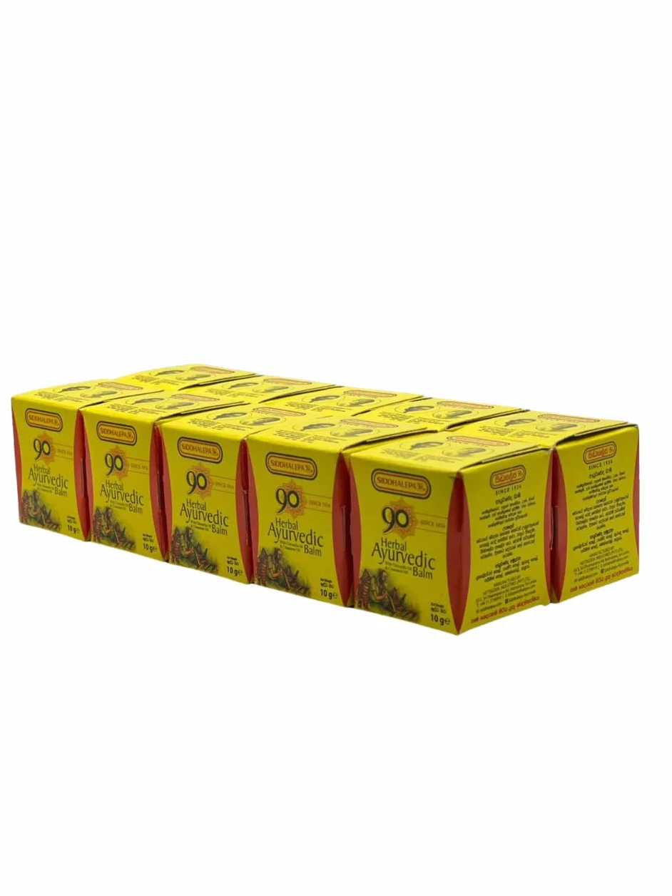 Siddhalepa Ayurvedic ziołowy balsam (10 g x 10 szt.)