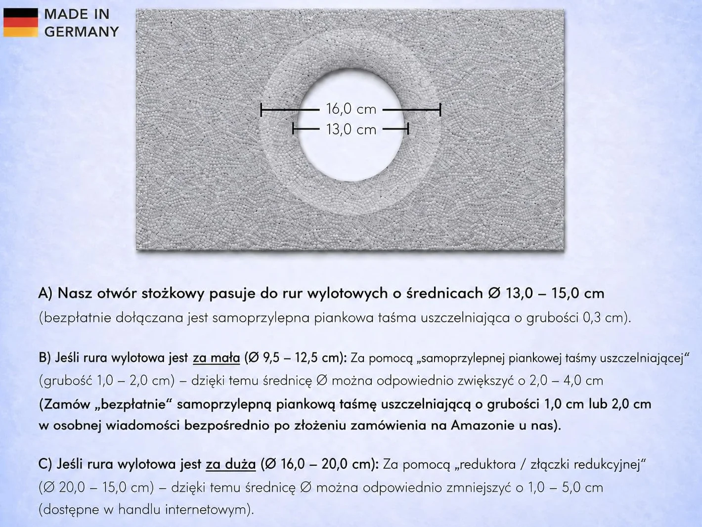 Uszczelka okienna 30–249 cm do klimatyzatora przenośnego i suszarki wywiewowej, także do drzwi – szybki montaż bez wiercenia/klejenia – uszczelka do klimatyzatorów [81 cm]