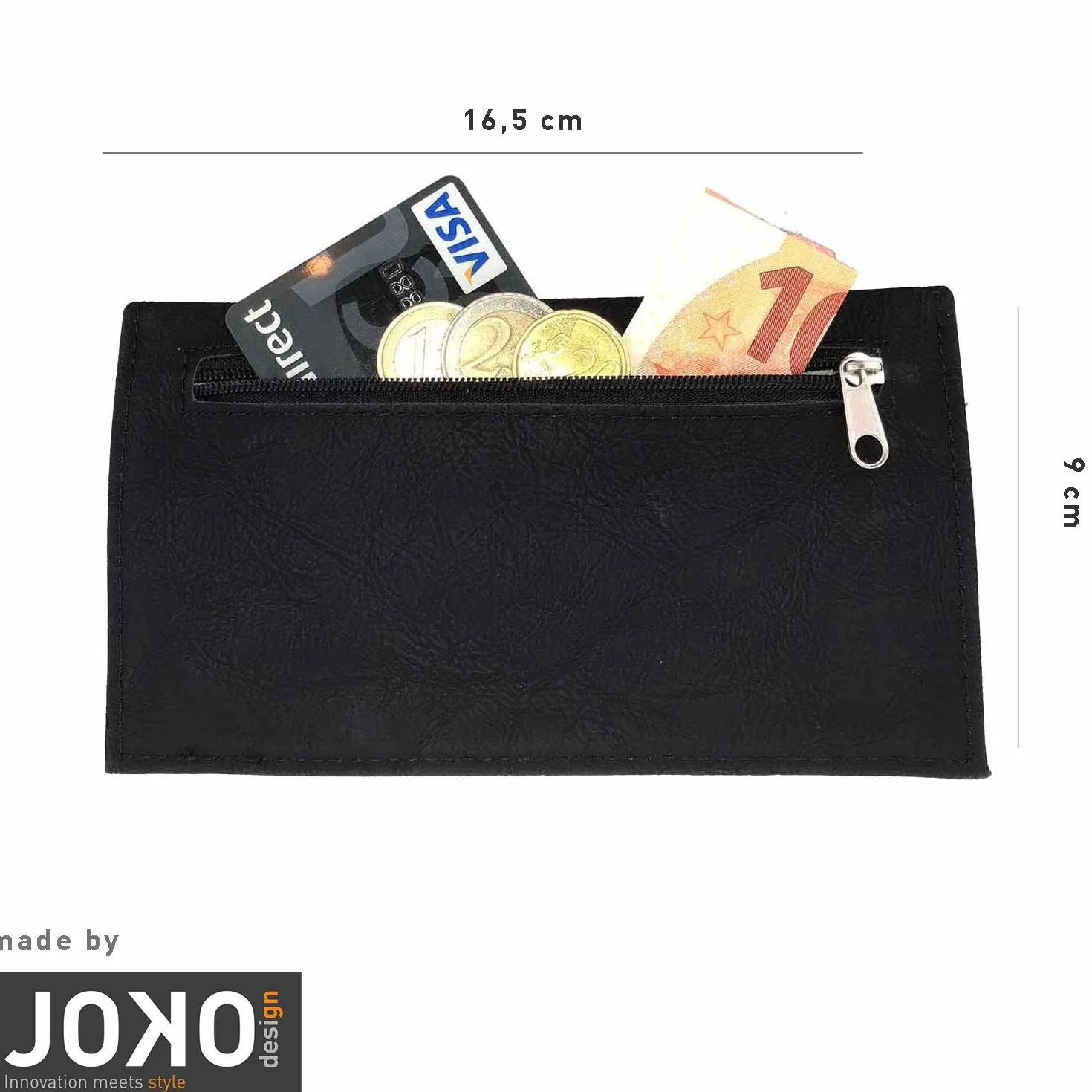 Torba na tytoń used Leather Touch, worek na tytoń obrotowy z przegródkami na filtr, ulotki, zapalniczkę (1.) czarna, pojedyncza)