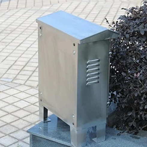 Obudowa skrzynki przyłączeniowej Elektryczna skrzynka przyłączeniowa ze stali nierdzewnej, IP 67 Odporna na warunki atmosferyczne obudowa elektryczna Skrzynka zasilająca z pokrywą na zawiasach(H50 x