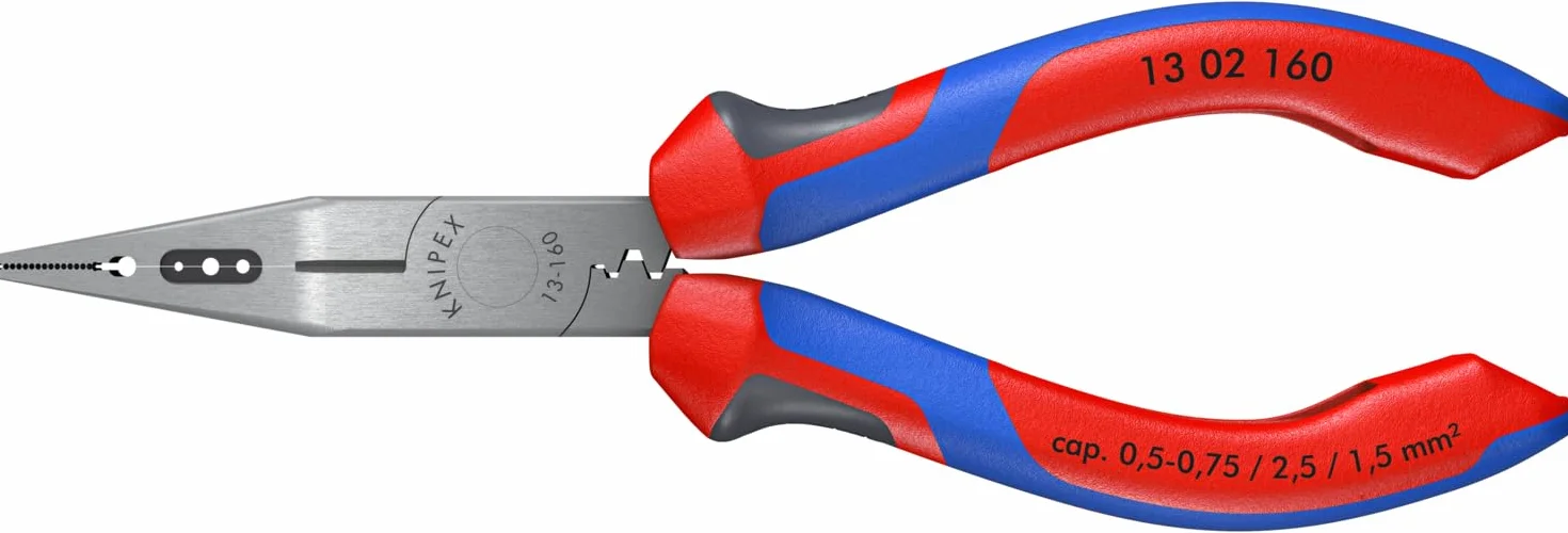 KNIPEX Szczypce wydłużone dla elektryków z rękojeściami Comfort 160 mm, 13 02 160