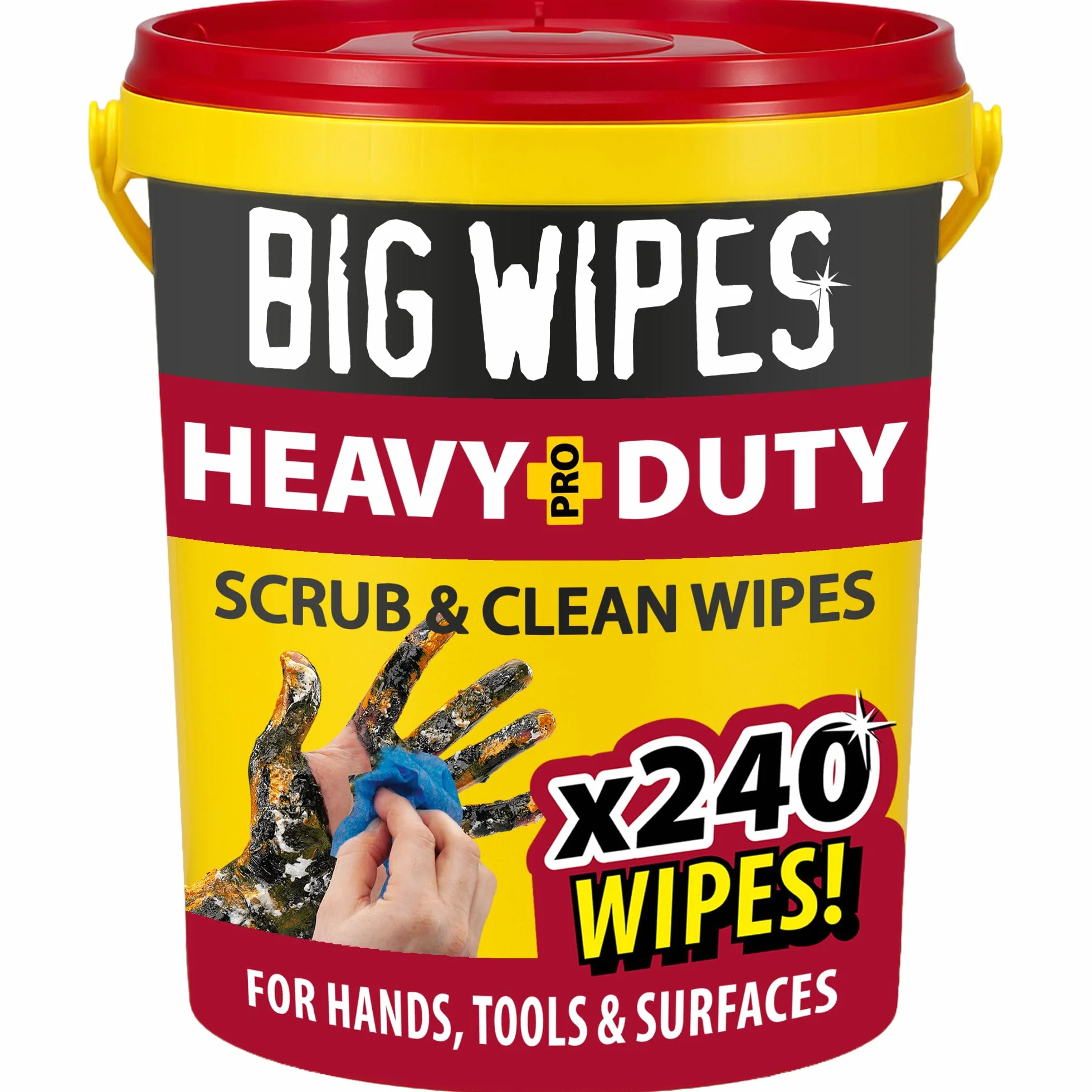 Big Wipes 2427 chusteczki do czyszczenia o dużej wytrzymałości 10 x 10 cm (240 szt.)