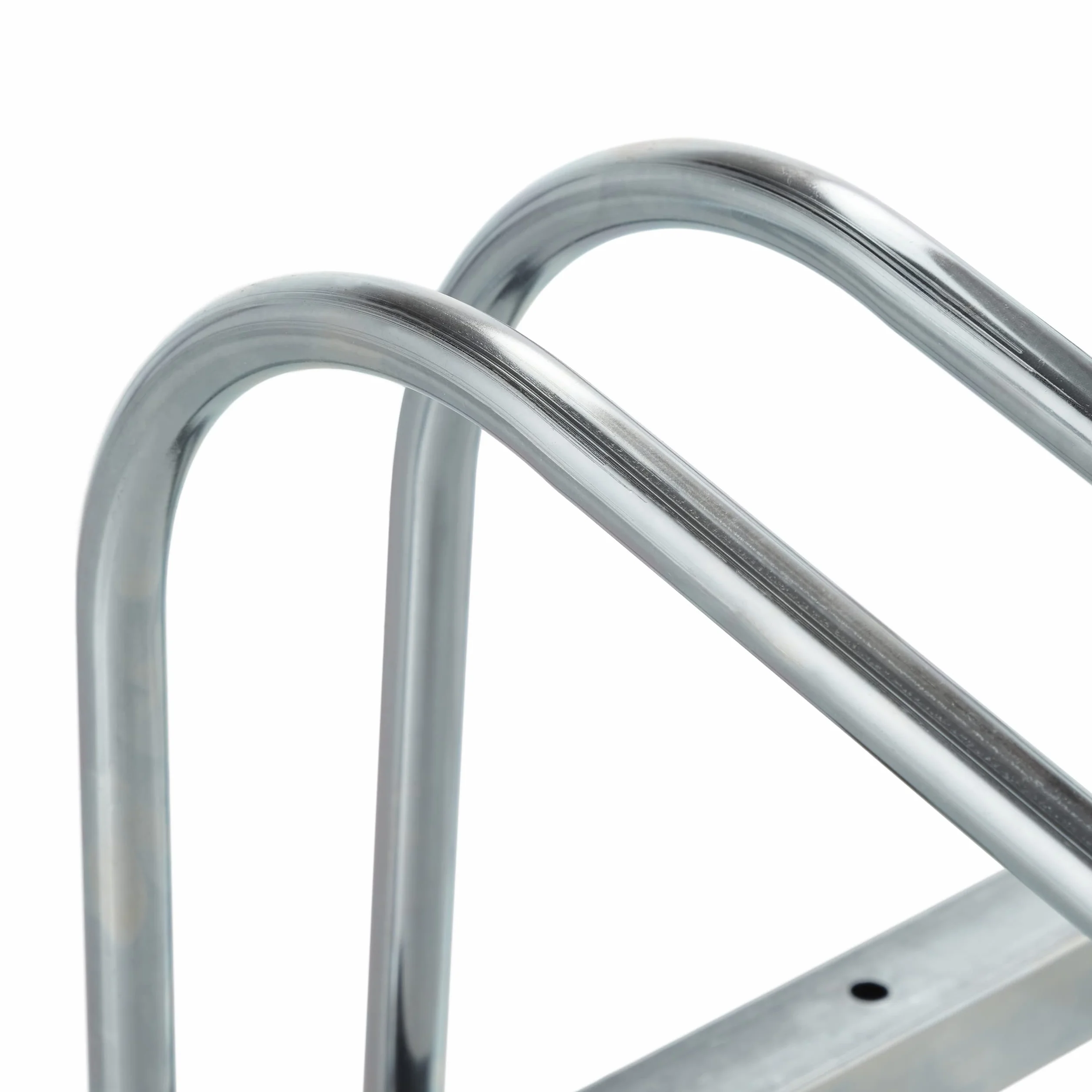 Relaxdays Stojak na rowery na 4 rowery szerokość opon do 60 mm metal srebrny