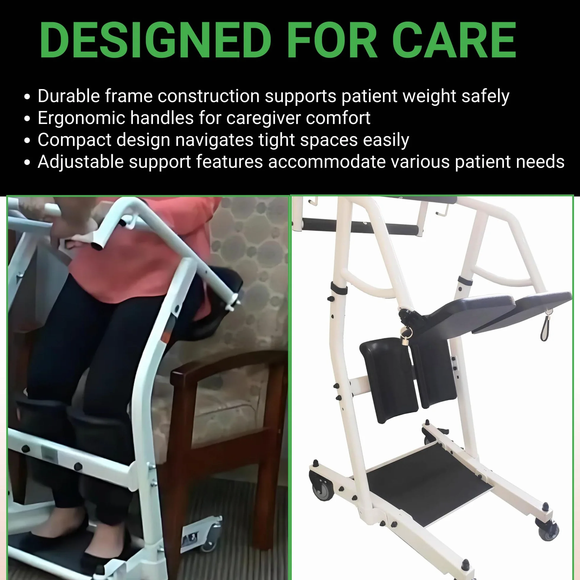 Fotel do przenoszenia pacjenta, stojak Assist Lift, Stand Up Assistance, pomoc stojąca