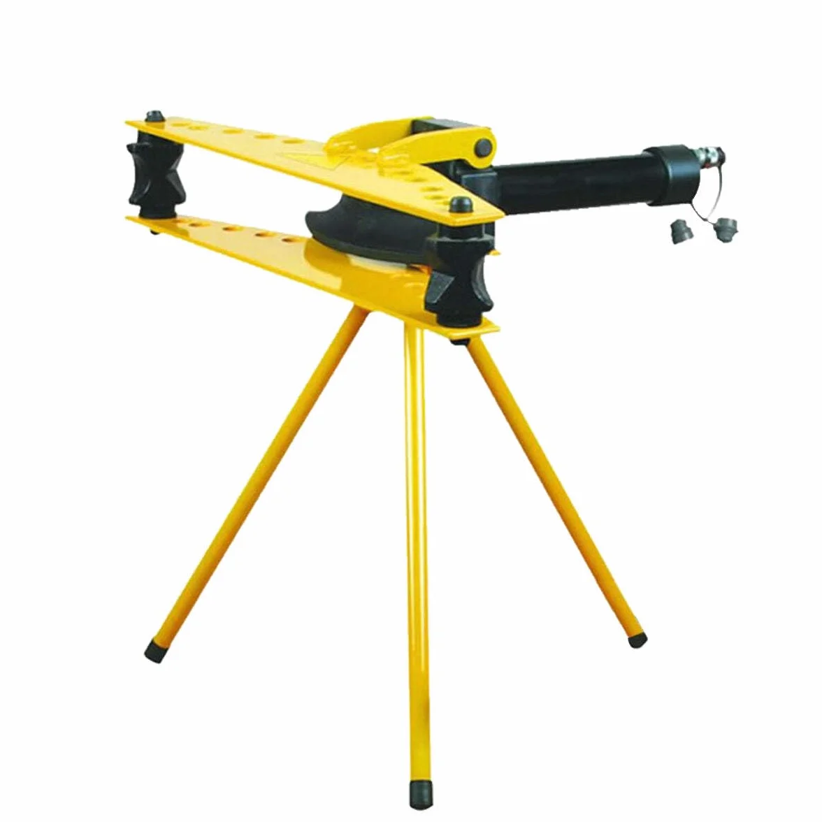 Hydrauliczna giętarka do rur 1/2"-2", 21,3-60 mm, metalowa, żółta, 148 funtów, 1 sztuka