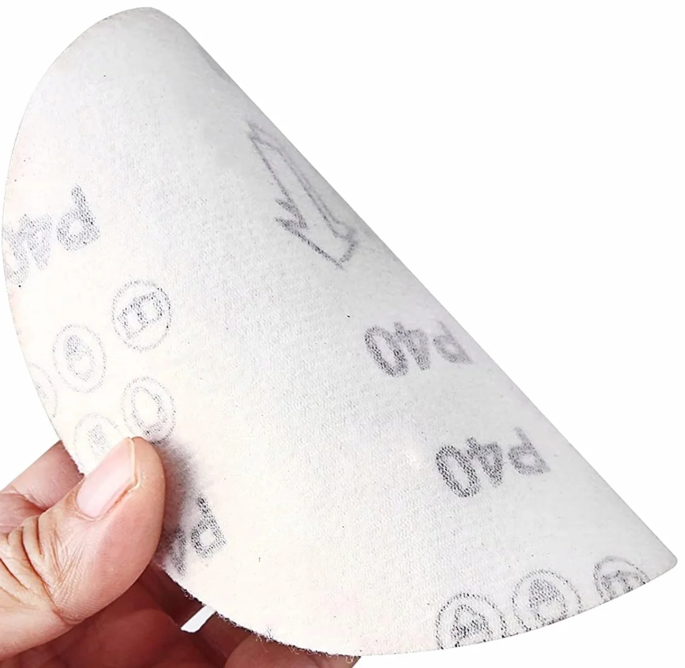 Krążki ścierne na rzep 125 mm WitLine papier ścierny do szlifierki zestaw 50 szt różne gradacje (50, P80)