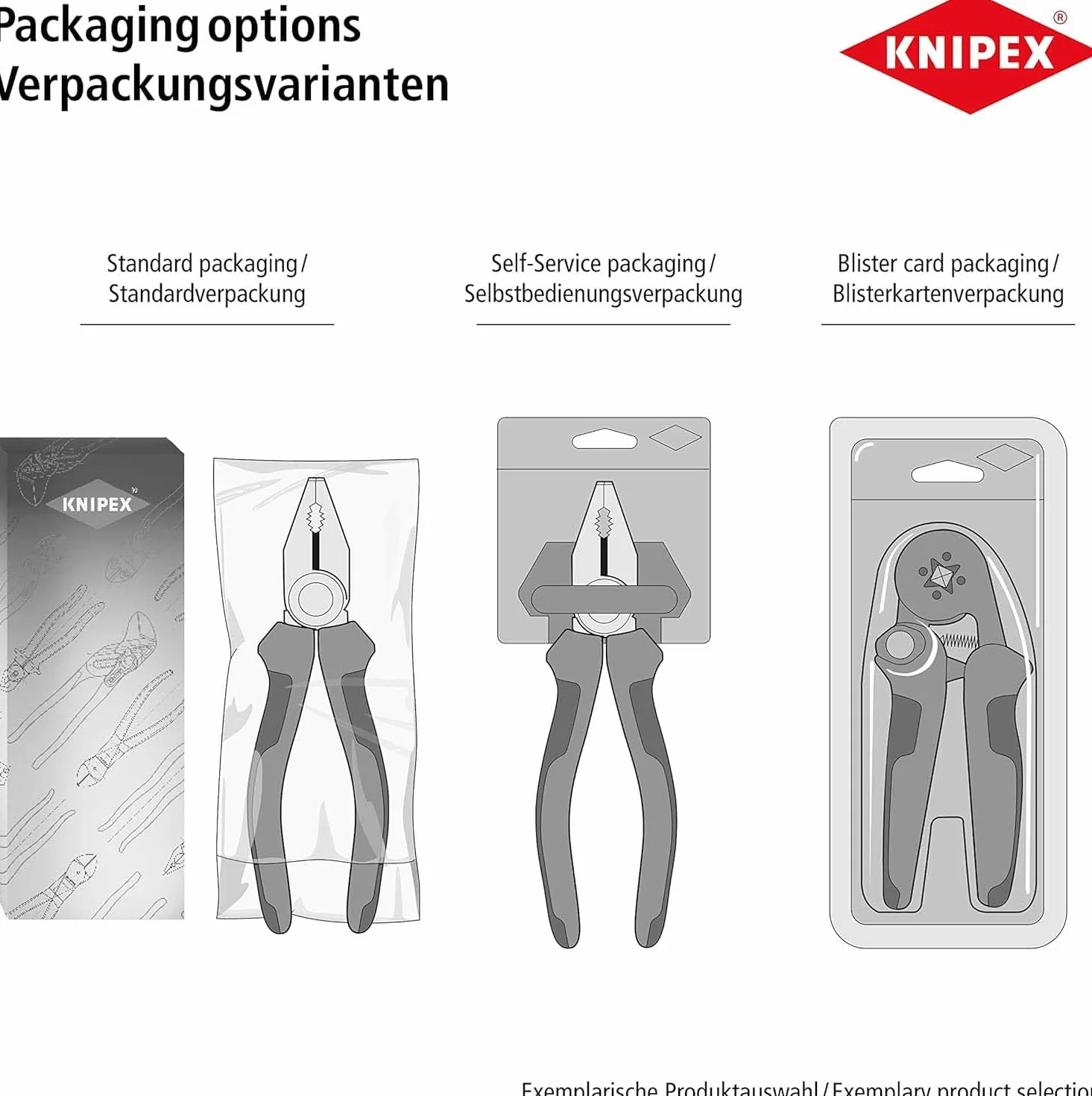 KNIPEX Szczypce do zagniatania tulejek kablowych 180 mm 97 72 180