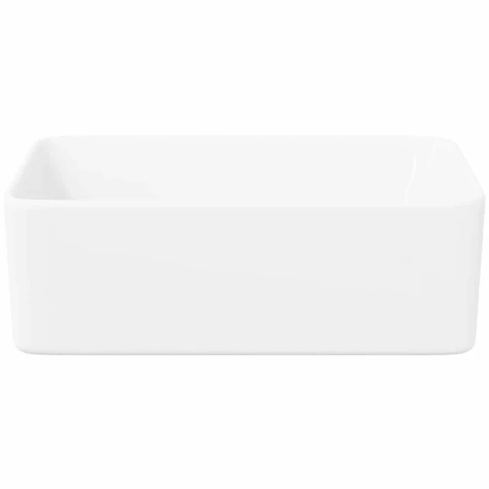 vidaXL Umywalka ceramiczna biała 40 x 30 x 13 cm