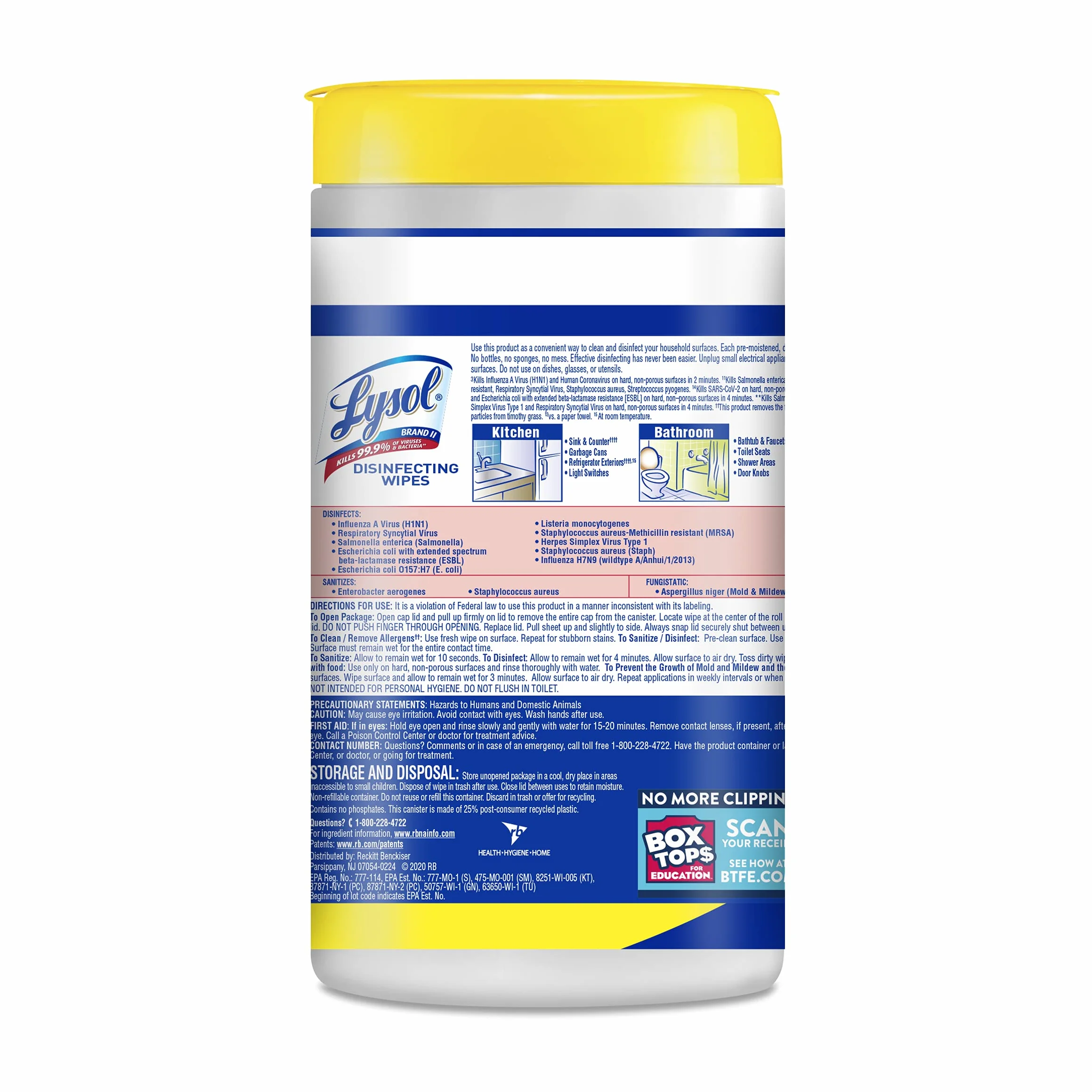 Lysol Disinfecting Wipes, Lemon & Lime Blossom, 80ct